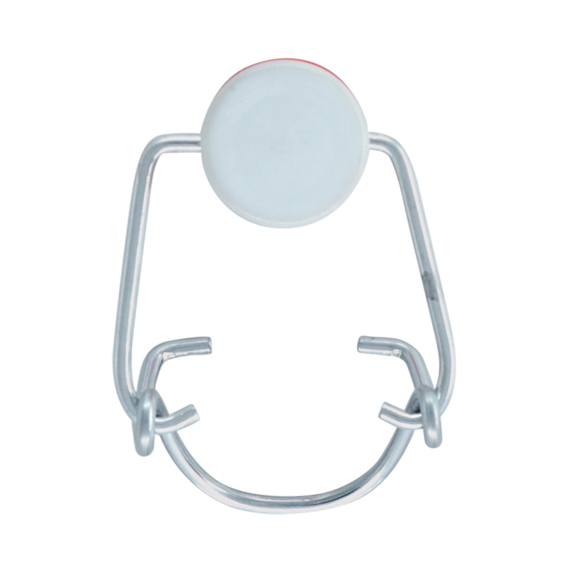 Închizător standard, plastic, roșu-alb Închizător standard, plastic, roșu-alb