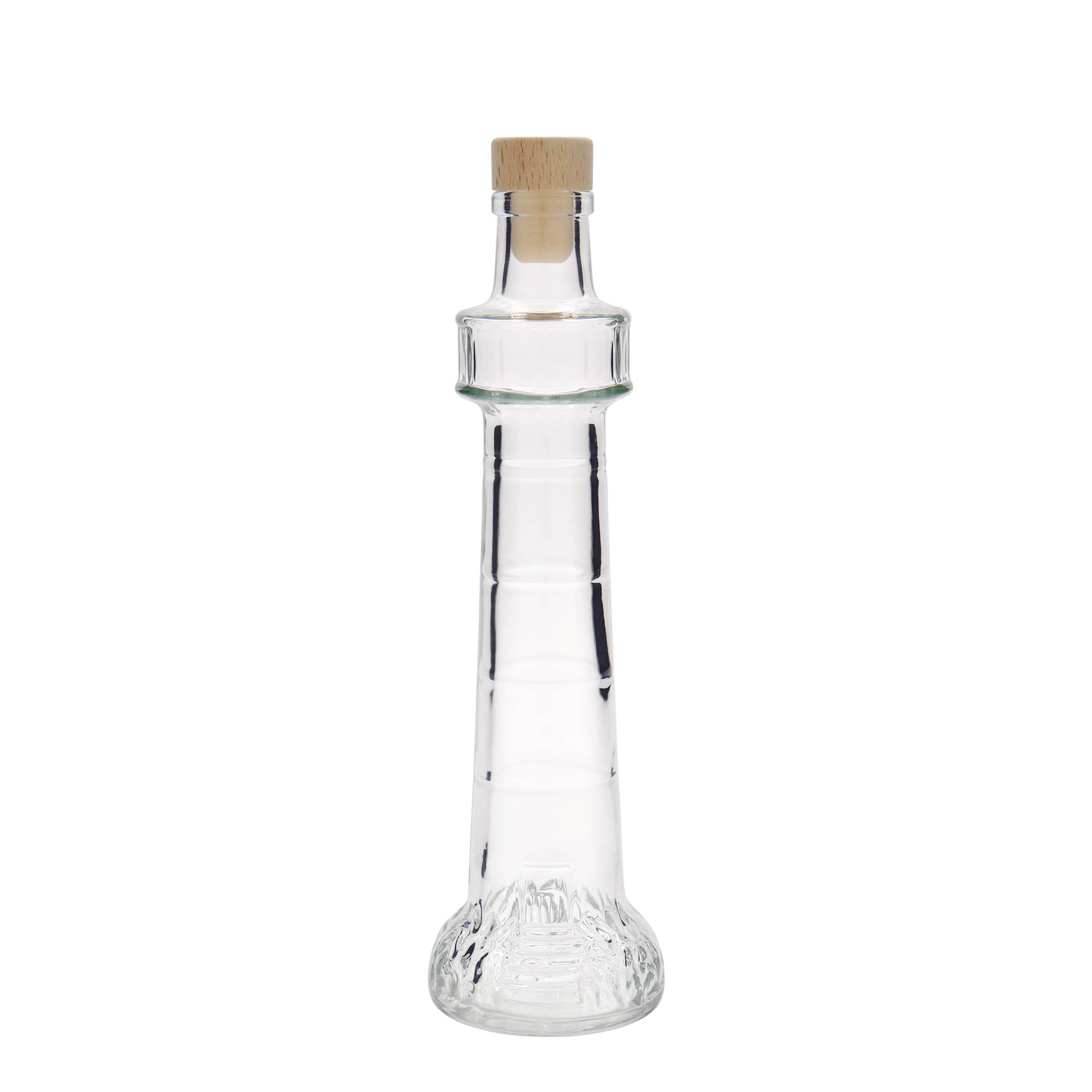 Sticlă de sticlă de 200 ml „Leuchtturm”, gura: plută Sticlă de sticlă de 200 ml „Leuchtturm”, gura: plută