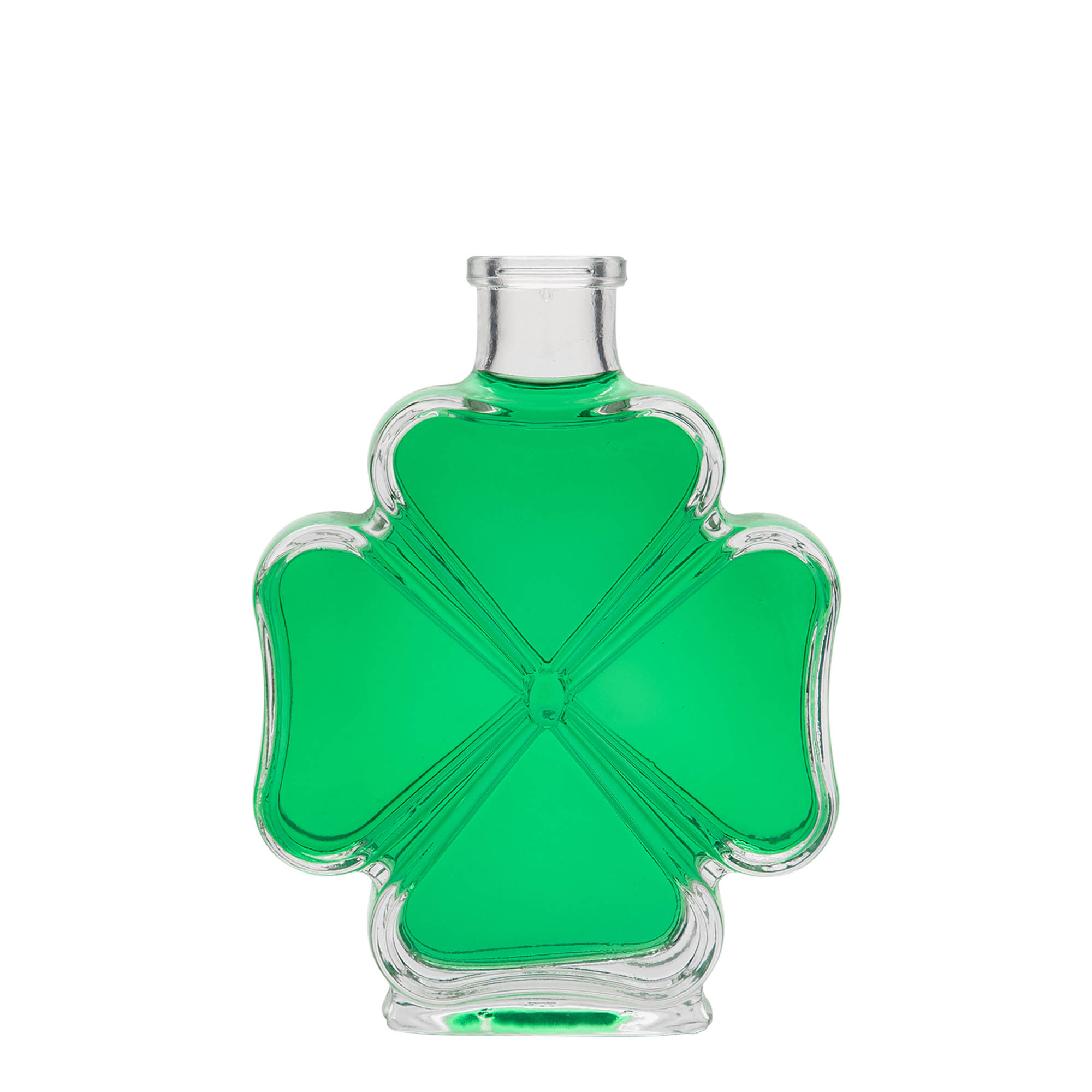 Sticlă de sticlă de 200 ml „Trifoi”, gură: dop de plută Sticlă de sticlă de 200 ml „Trifoi”, gură: dop de plută