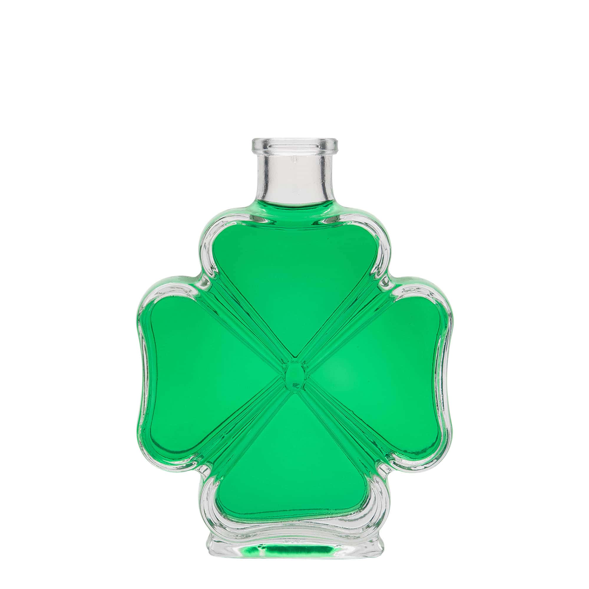 Sticlă de sticlă de 200 ml „Trifoi”, gură: dop de plută