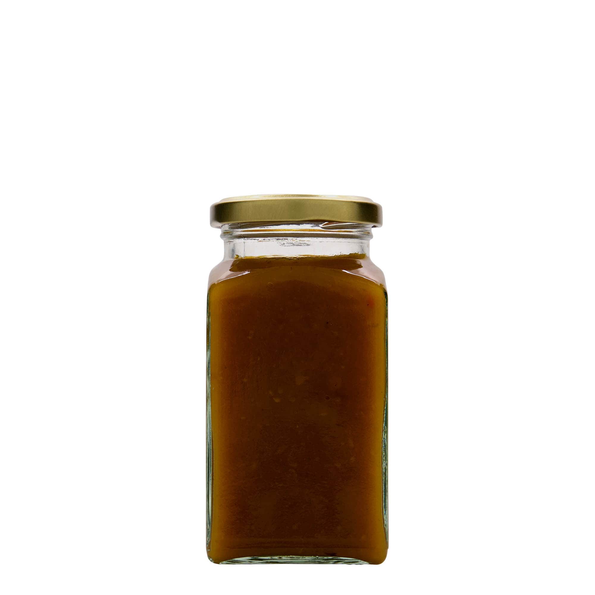 312 ml borcan pătrat, gura: Twist-Off (TO 58)