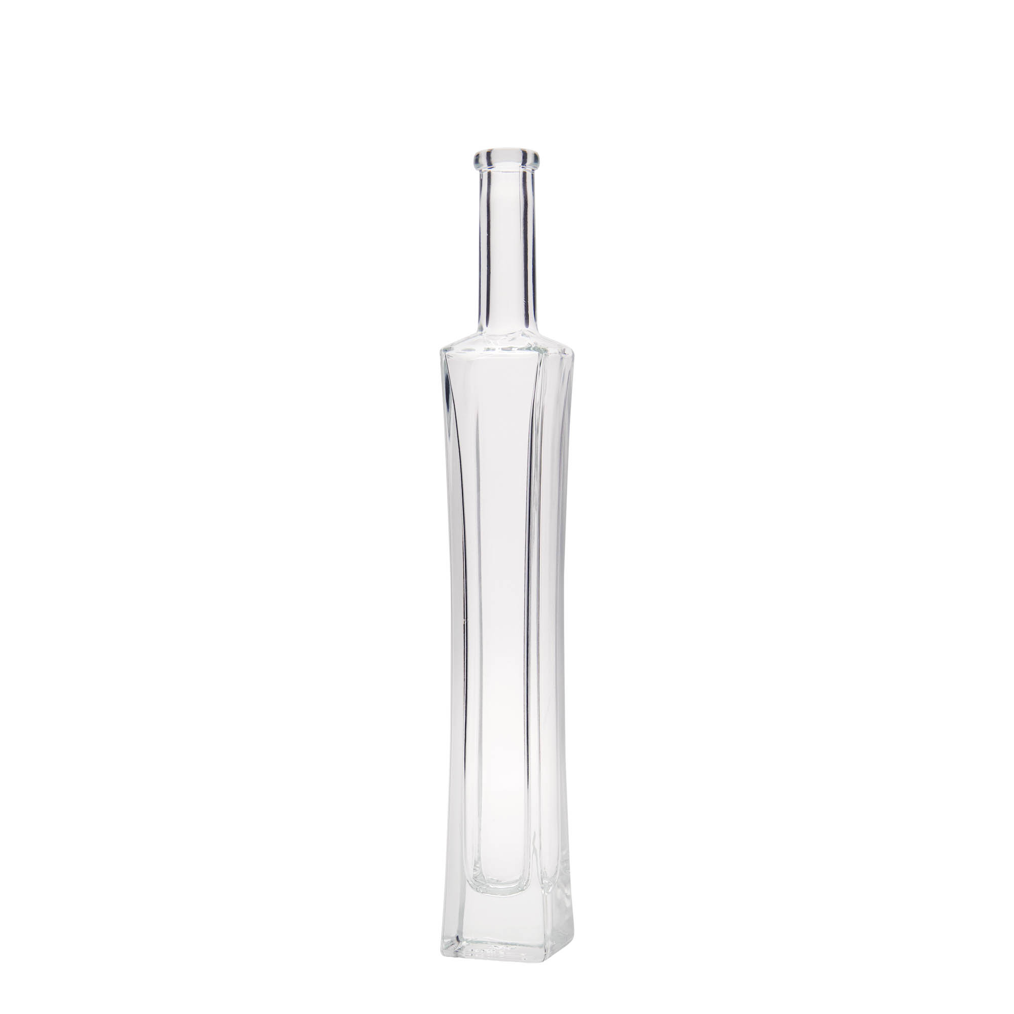 Sticlă de sticlă de 100 ml „Koko”, pătrată, gura: dop de plută
