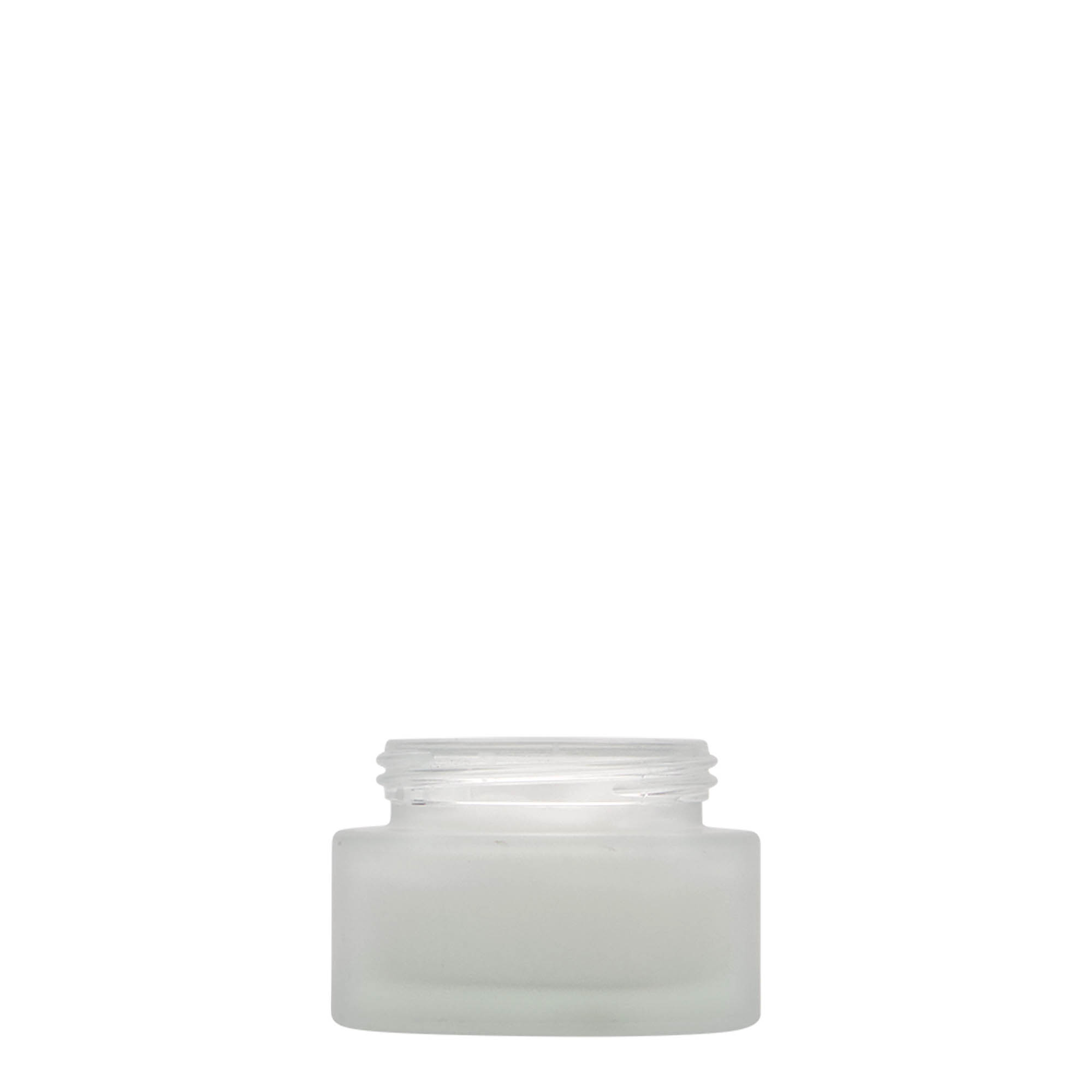 30 ml borcan „Ediția Platină”, sticlă, matifiat, gura: capac cu filet