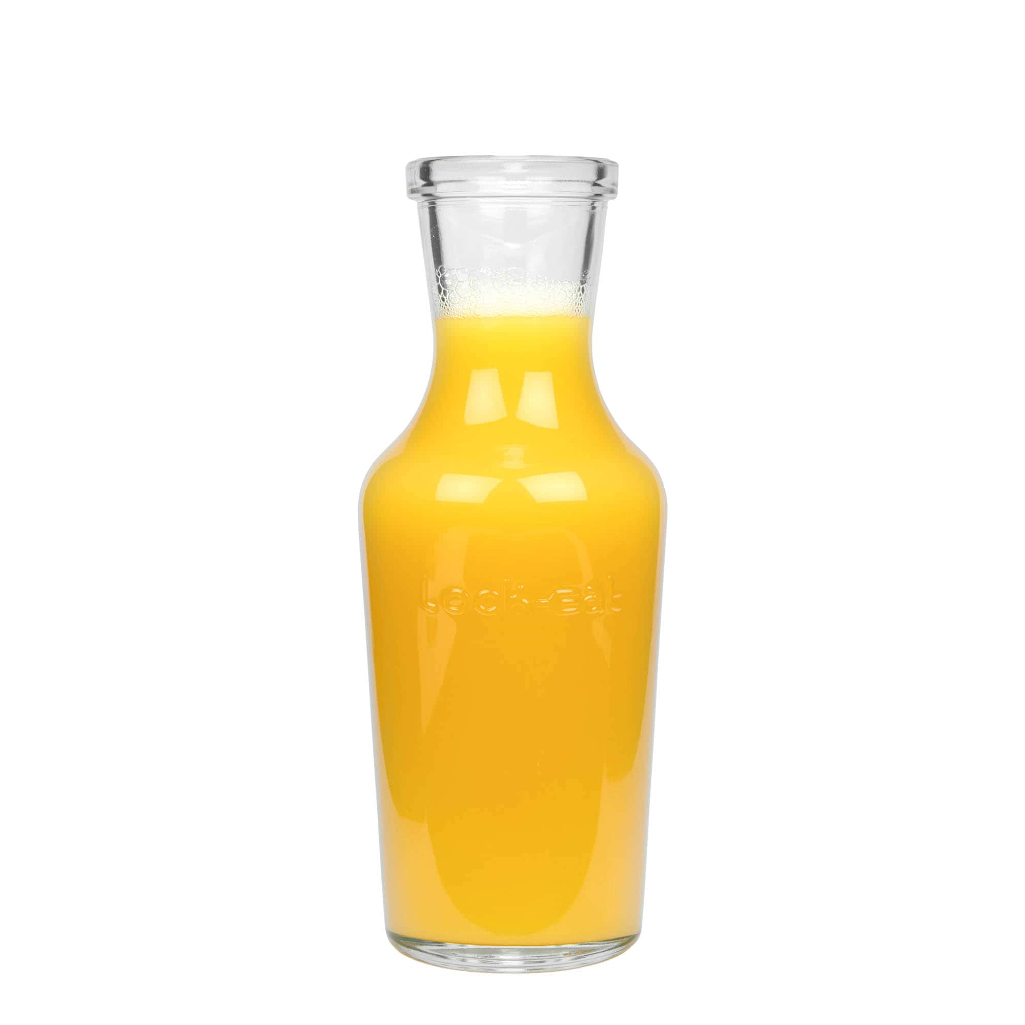 1.000 ml carafă de sticlă 'Lock-Eat', gură: închidere cu clemă metalică