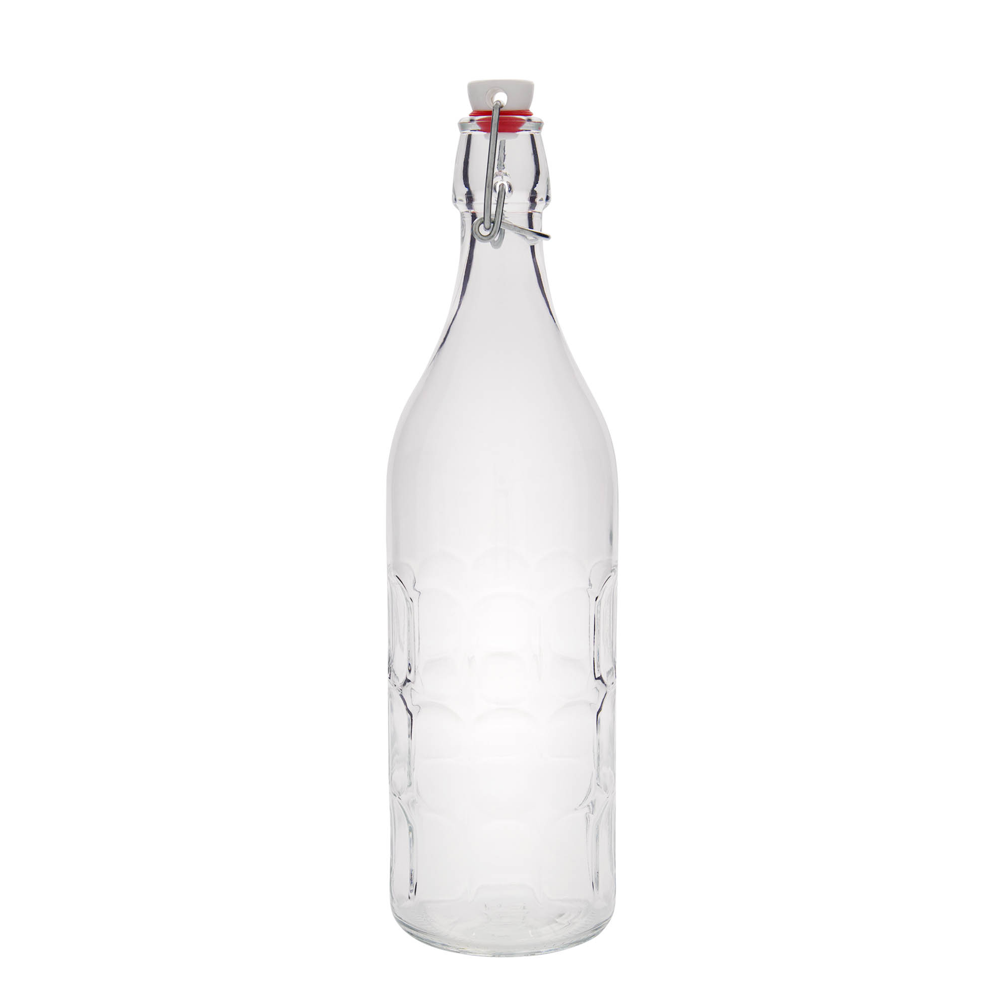 Sticlă de sticlă Moresca de 1.000 ml, gura: închidere cu clemă Sticlă de sticlă Moresca de 1.000 ml, gura: închidere cu clemă