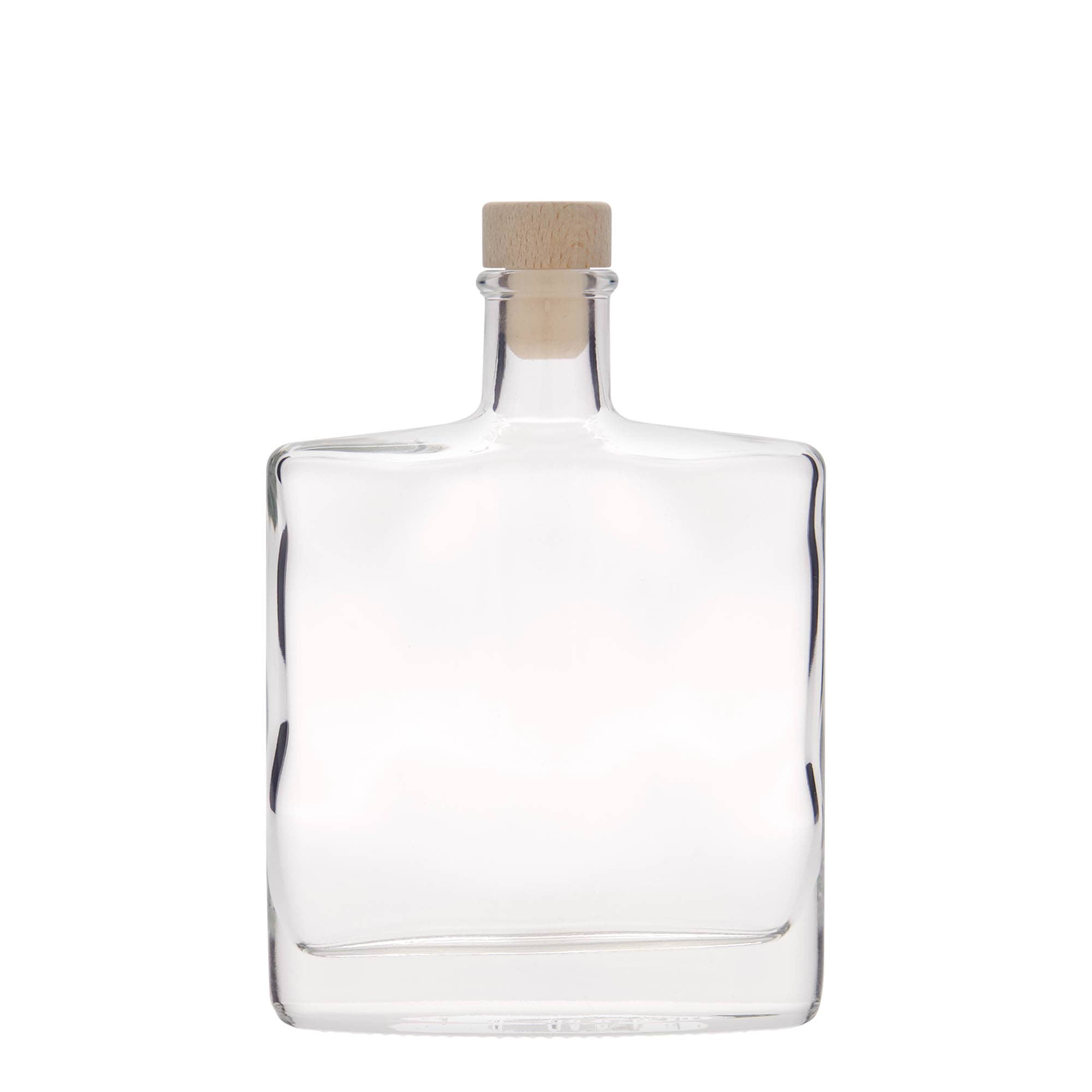 Sticlă de sticlă de 350 ml „Zorbas”, ovală, gura: dop de plută
