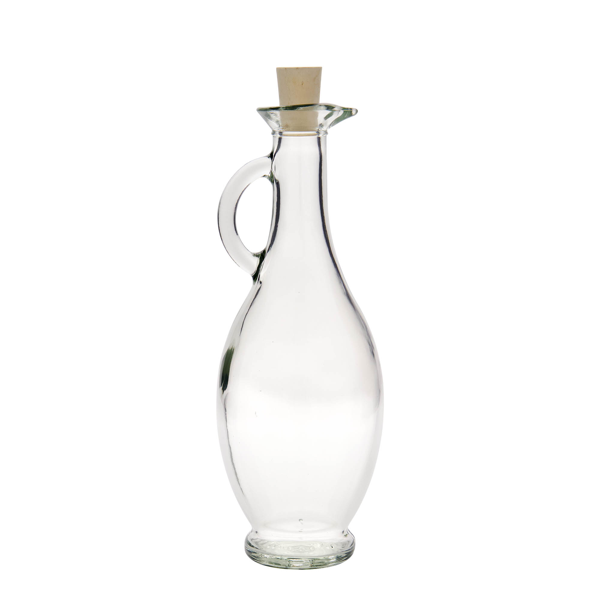Sticlă de 500 ml pentru oțet/ulei „Egizia”, gura: dop de plută
