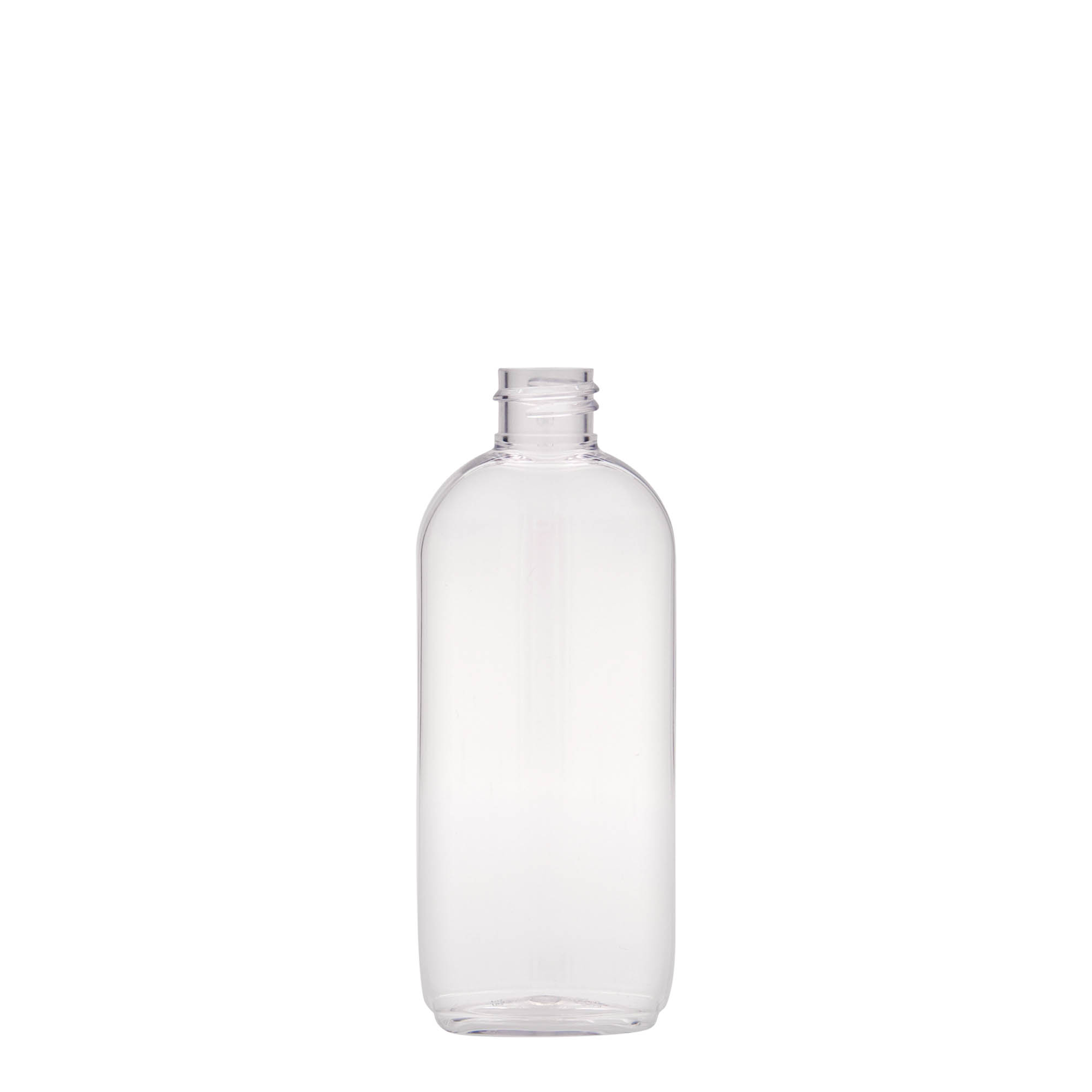 Sticlă PET de 100 ml „Iris”, ovală, din plastic, gât: 20/410