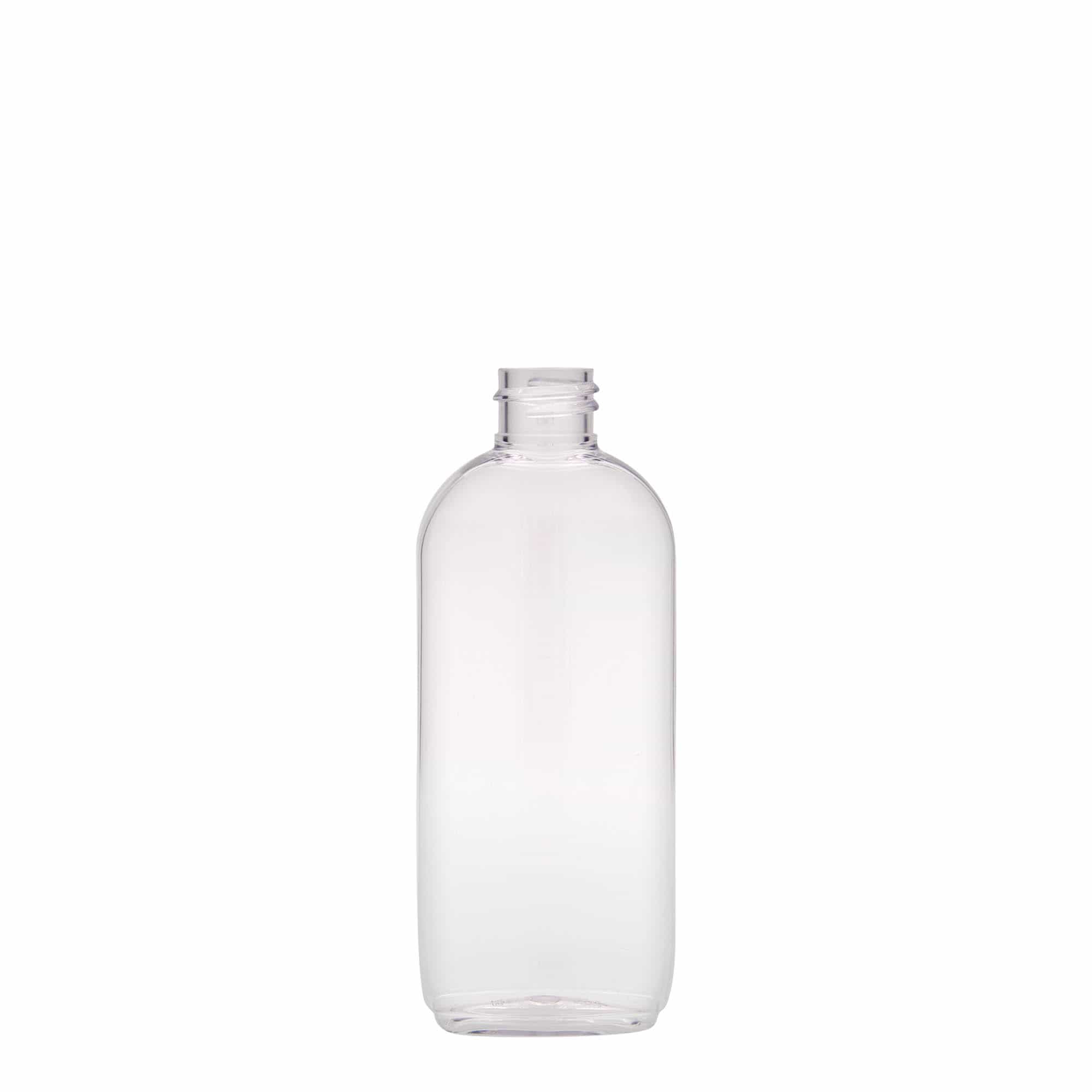 Sticlă PET de 100 ml „Iris”, ovală, din plastic, gât: 20/410