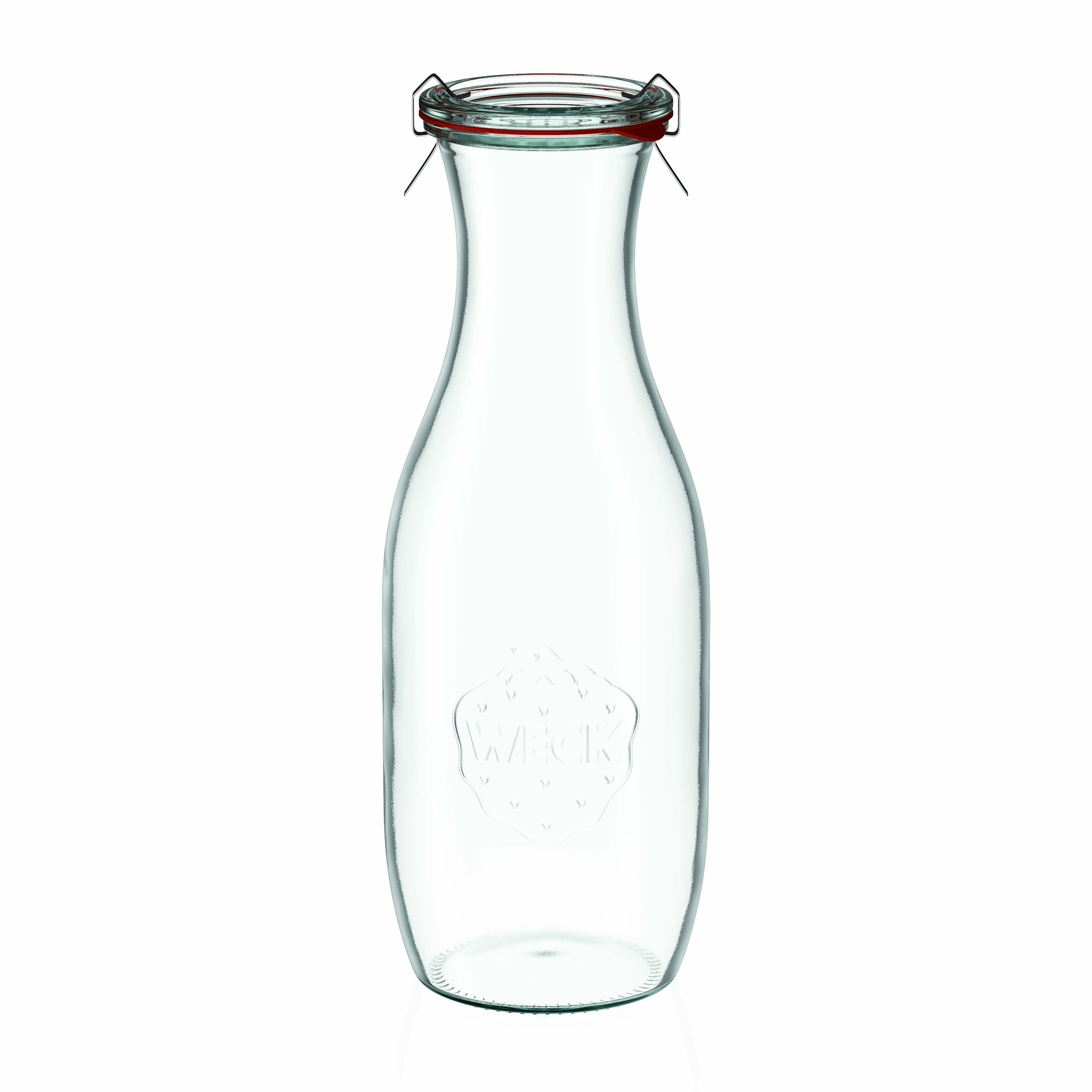 1.000 ml sticlă de suc WECK, gura: margine rotundă 1.000 ml sticlă de suc WECK, gura: margine rotundă