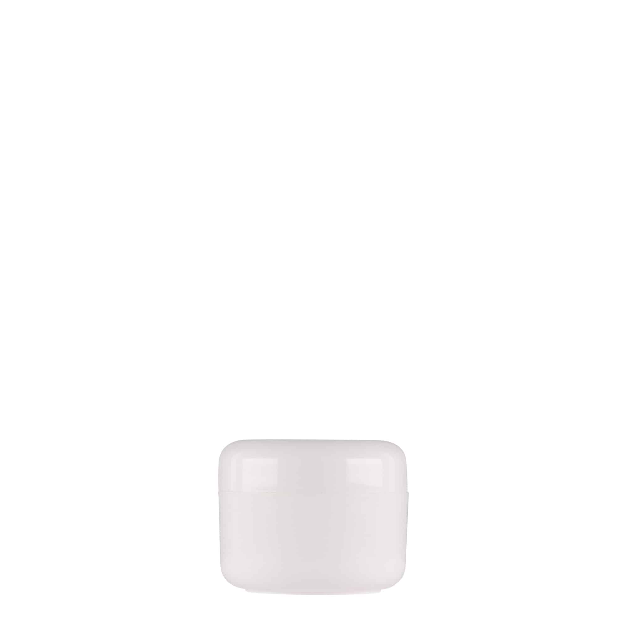15 ml cutie din plastic „Bianca”, PP, alb, deschidere: capac cu filet