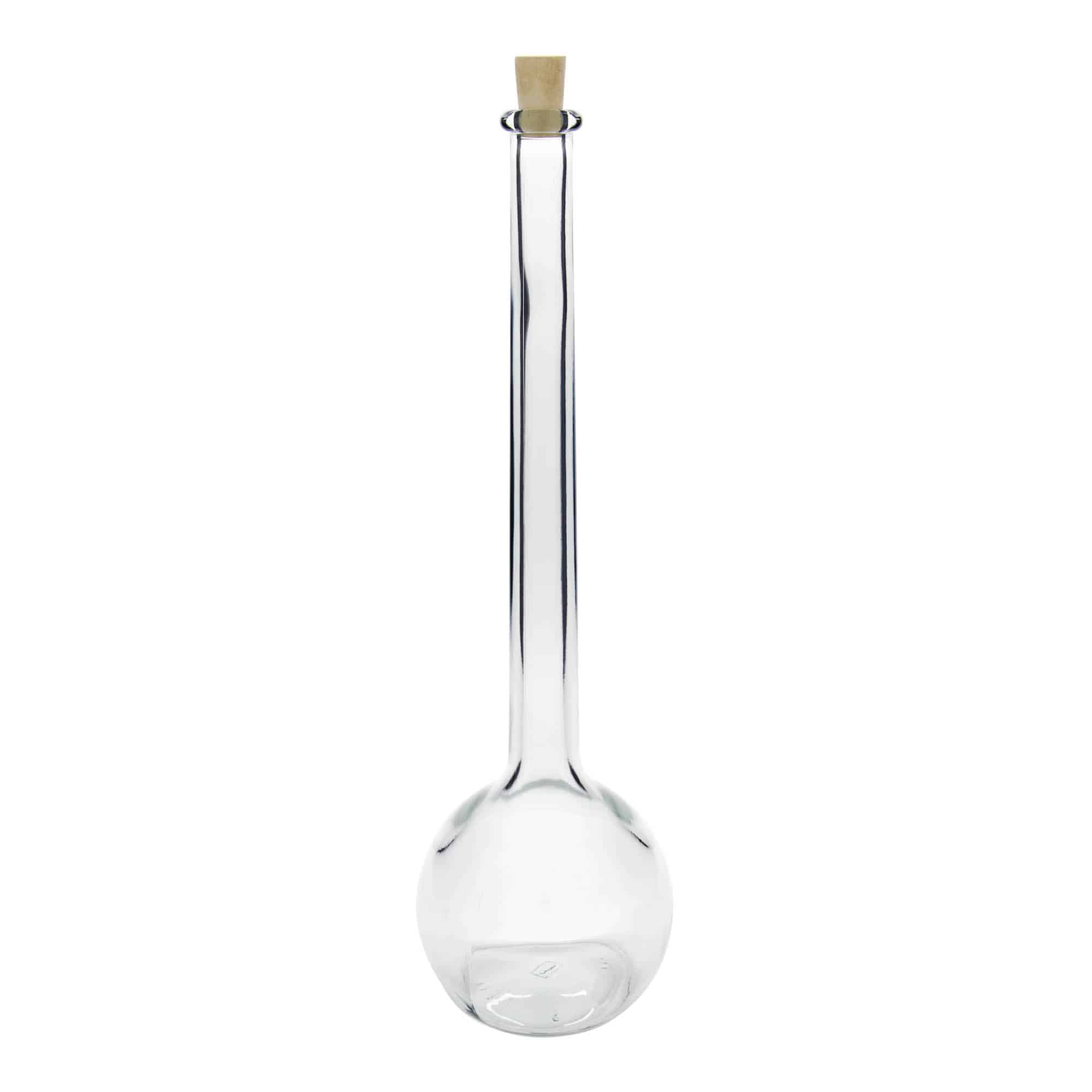Sticlă de sticlă de 1.500 ml „Tulipano”, gura: dop de plută
