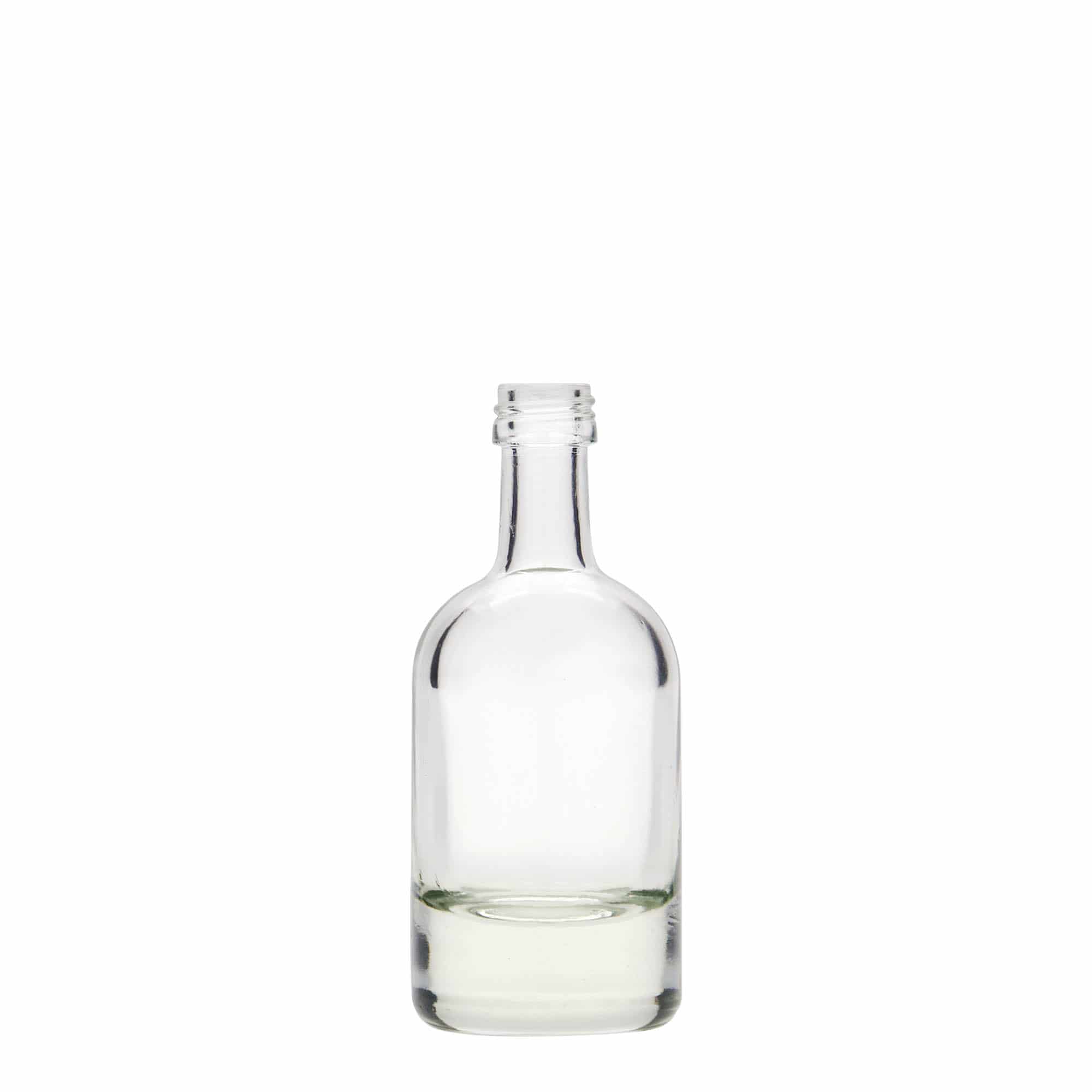 Sticlă de sticlă de 50 ml „Linea Uno”, gura: PP 18
