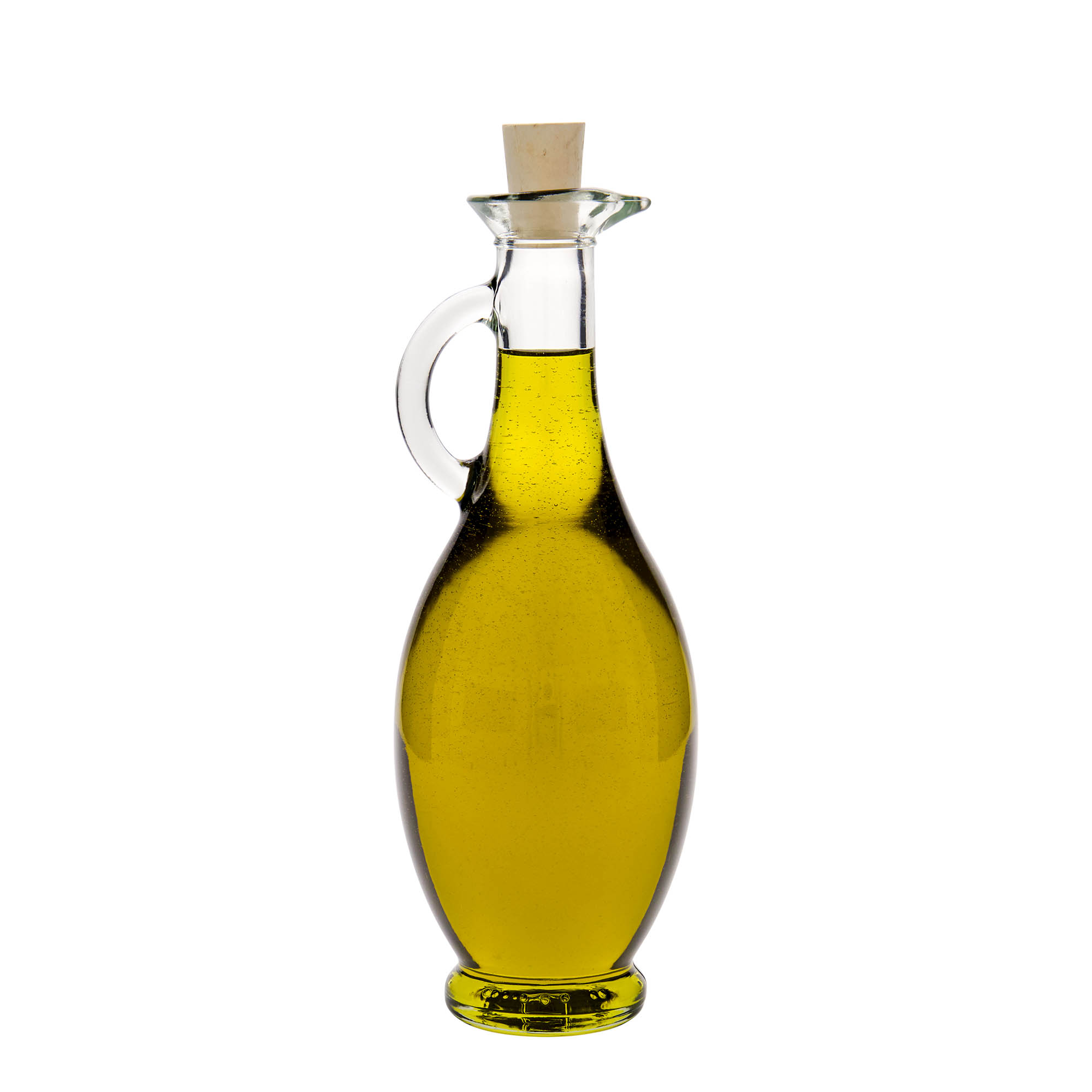 Sticlă de 500 ml pentru oțet/ulei „Egizia”, gura: dop de plută