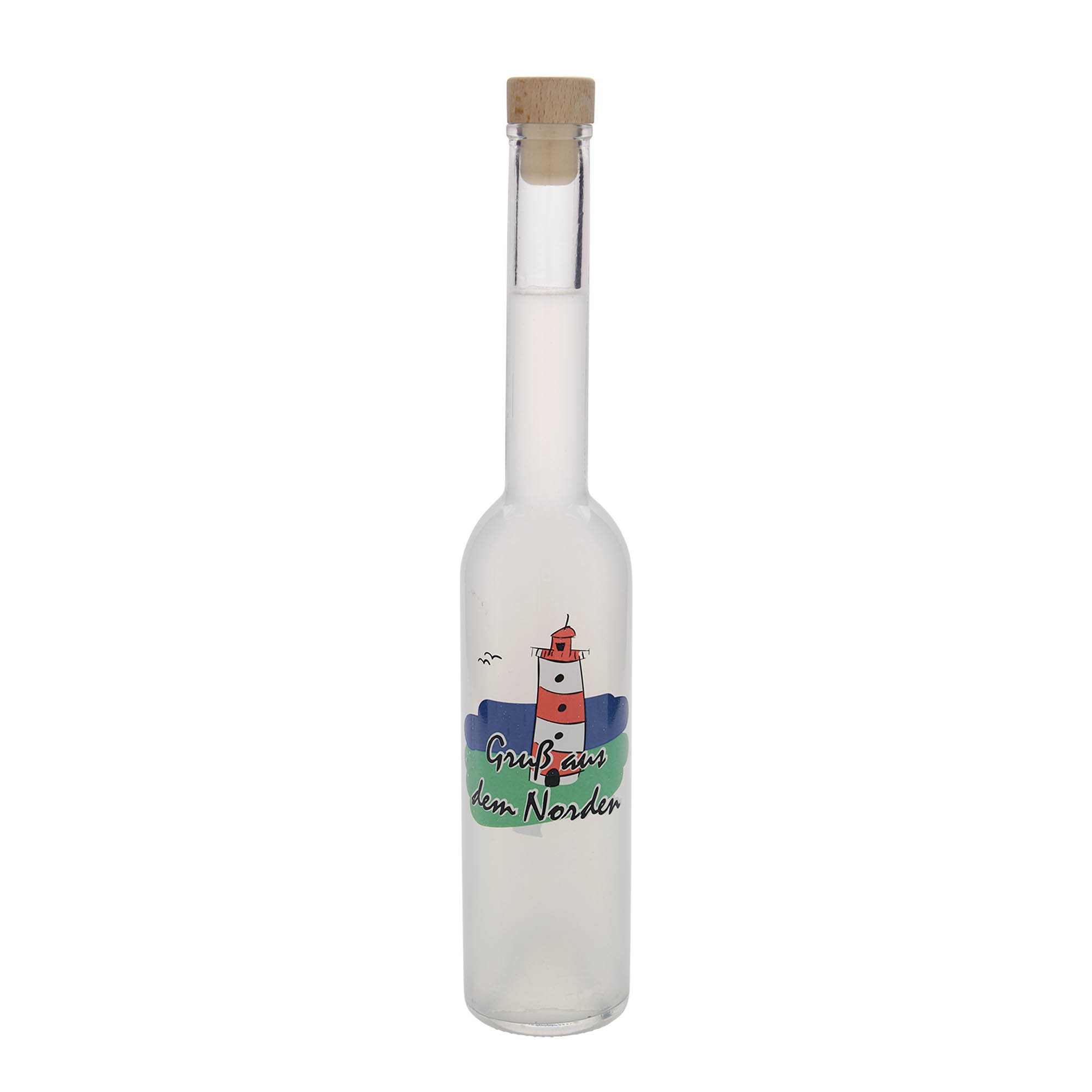 Sticlă de sticlă 350 ml „Opera”, motiv: Nord, gura: plută