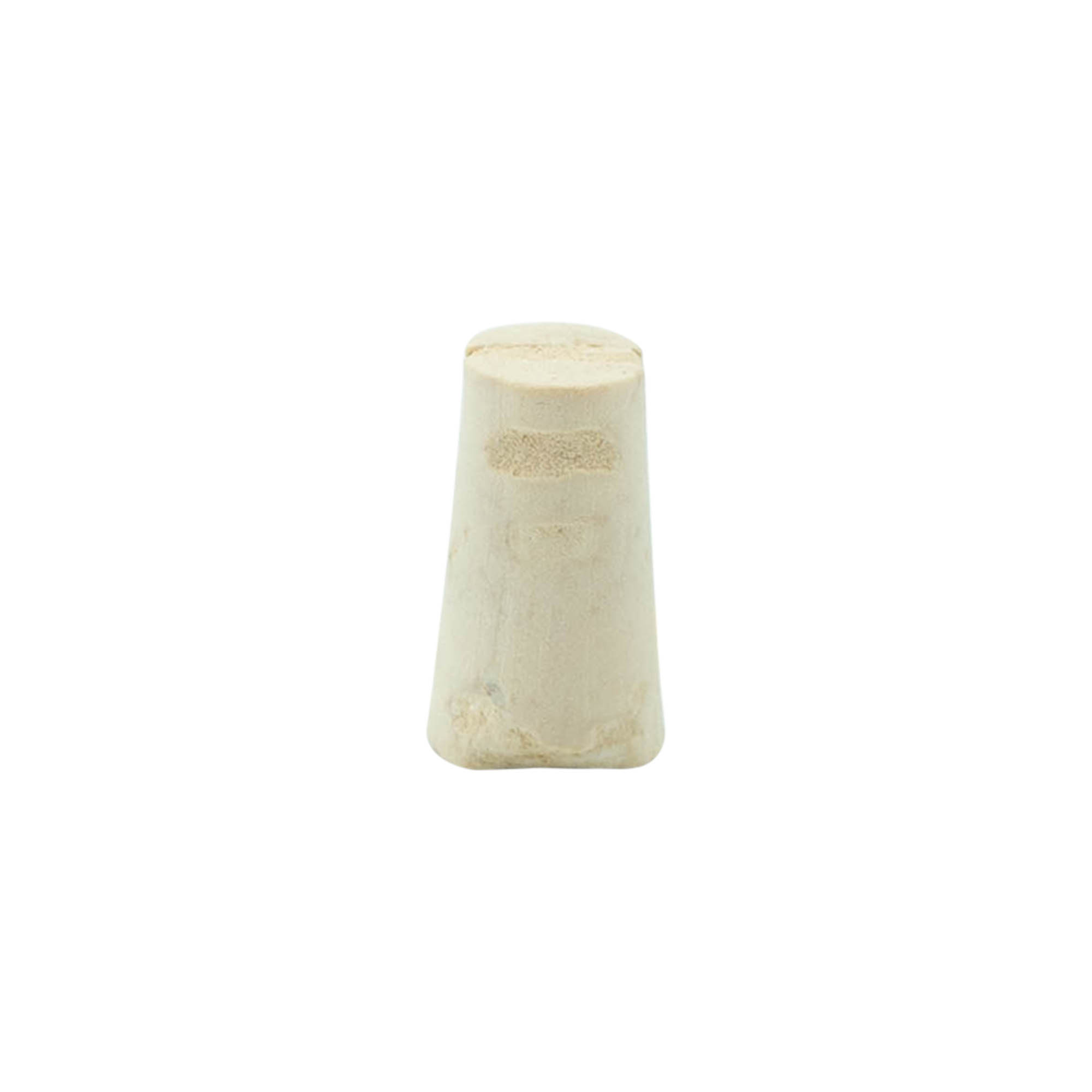 Dop conic 9-12 x 22, plută naturală, albăstrit, pentru gura sticlei: plută