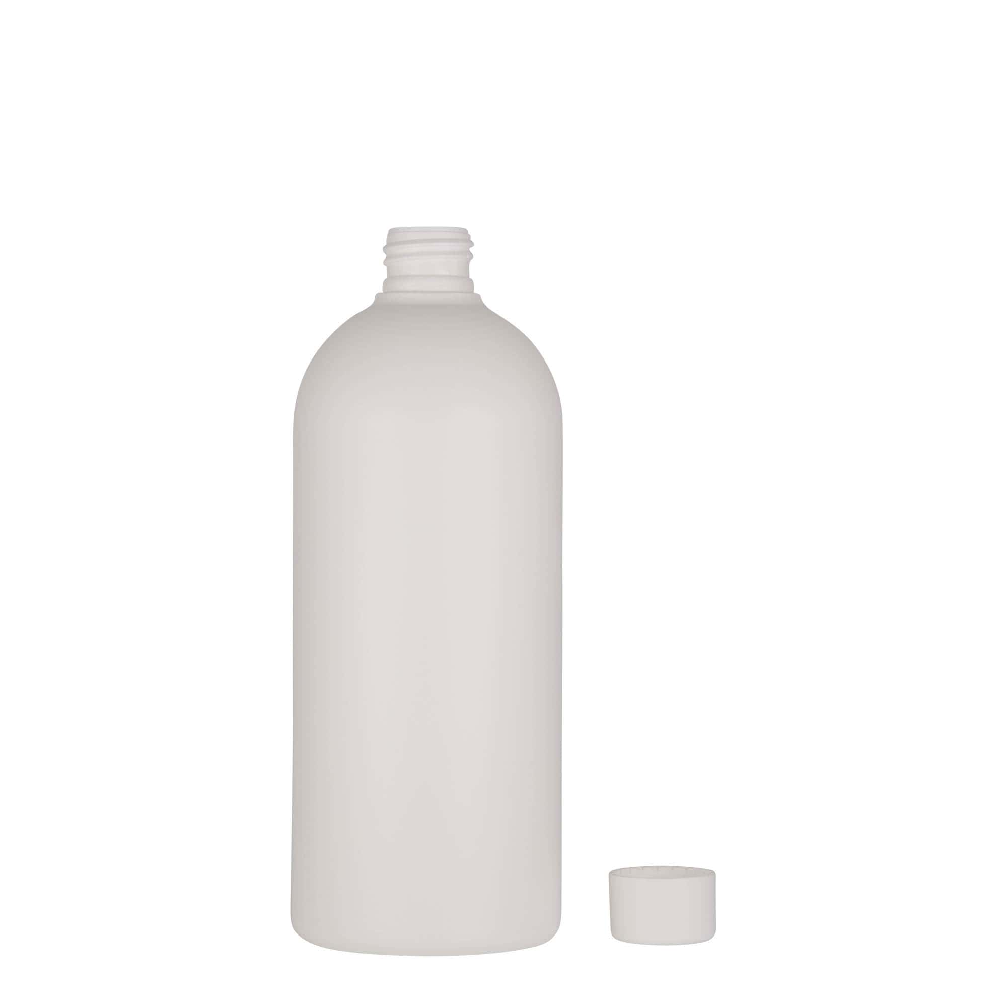 Flacon din plastic de 500 ml „Tuffy”, HDPE, alb, gura: 24/410