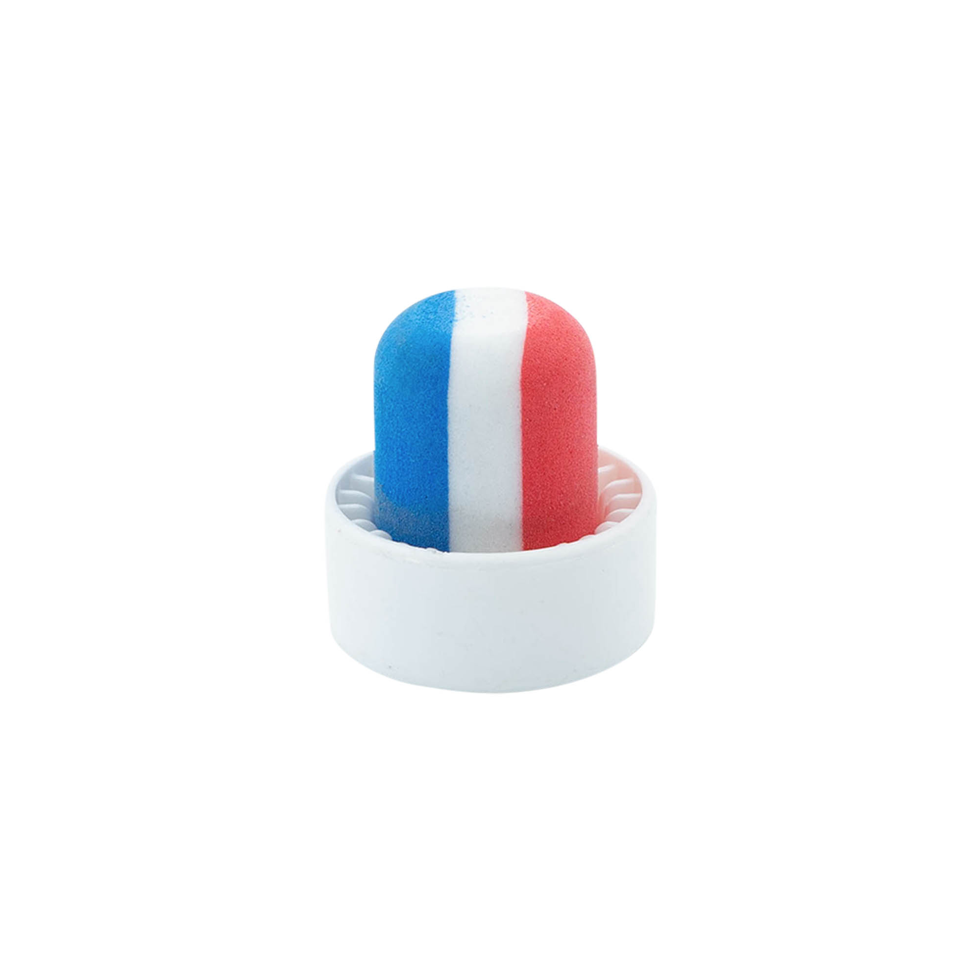 Dop cu mâner 19 mm „Franța”, din plastic, multicolor, pentru gura: dop de plută Dop cu mâner 19 mm „Franța”, din plastic, multicolor, pentru gura: dop de plută