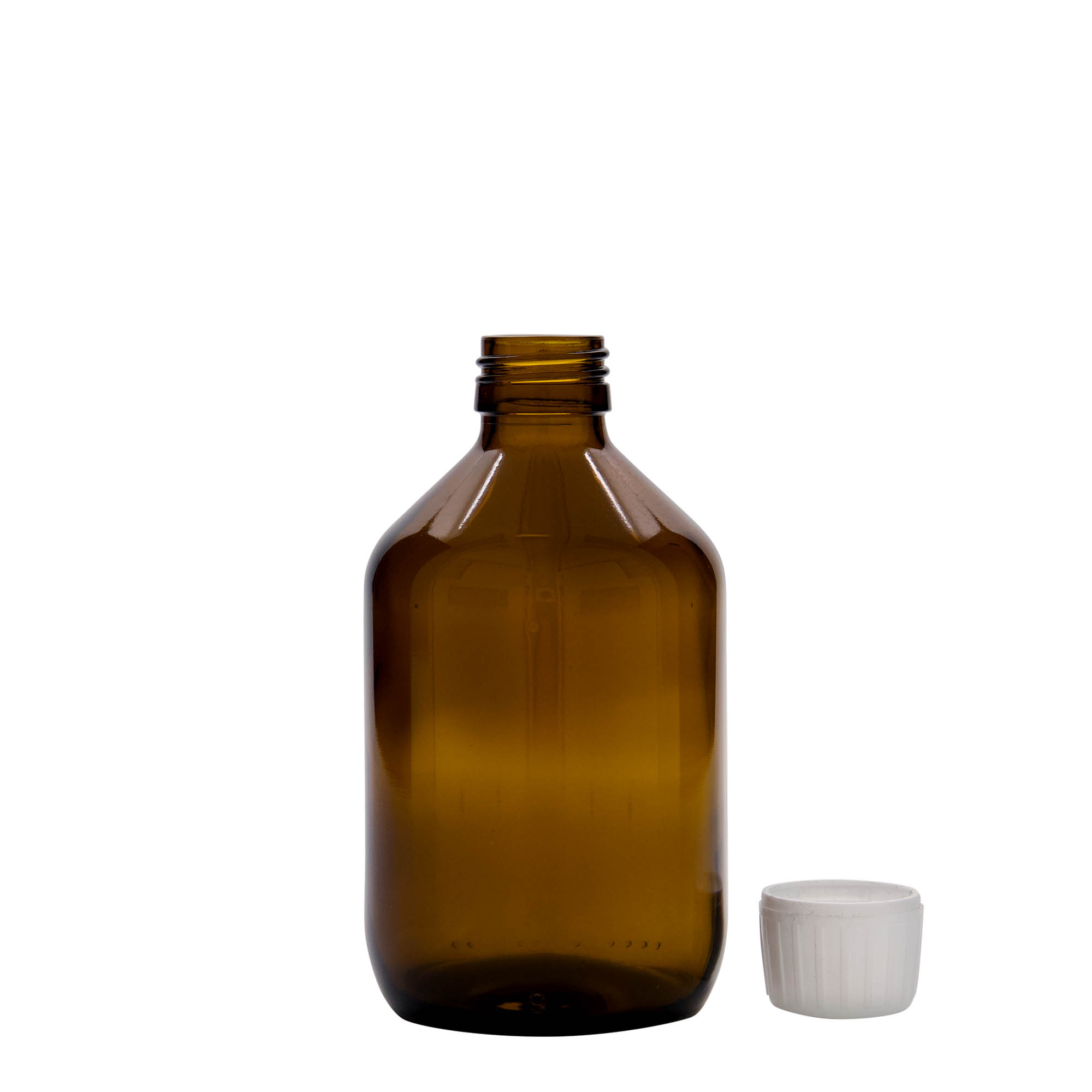300 ml sticlă medicală, maro, sticlă, gură: PP 28