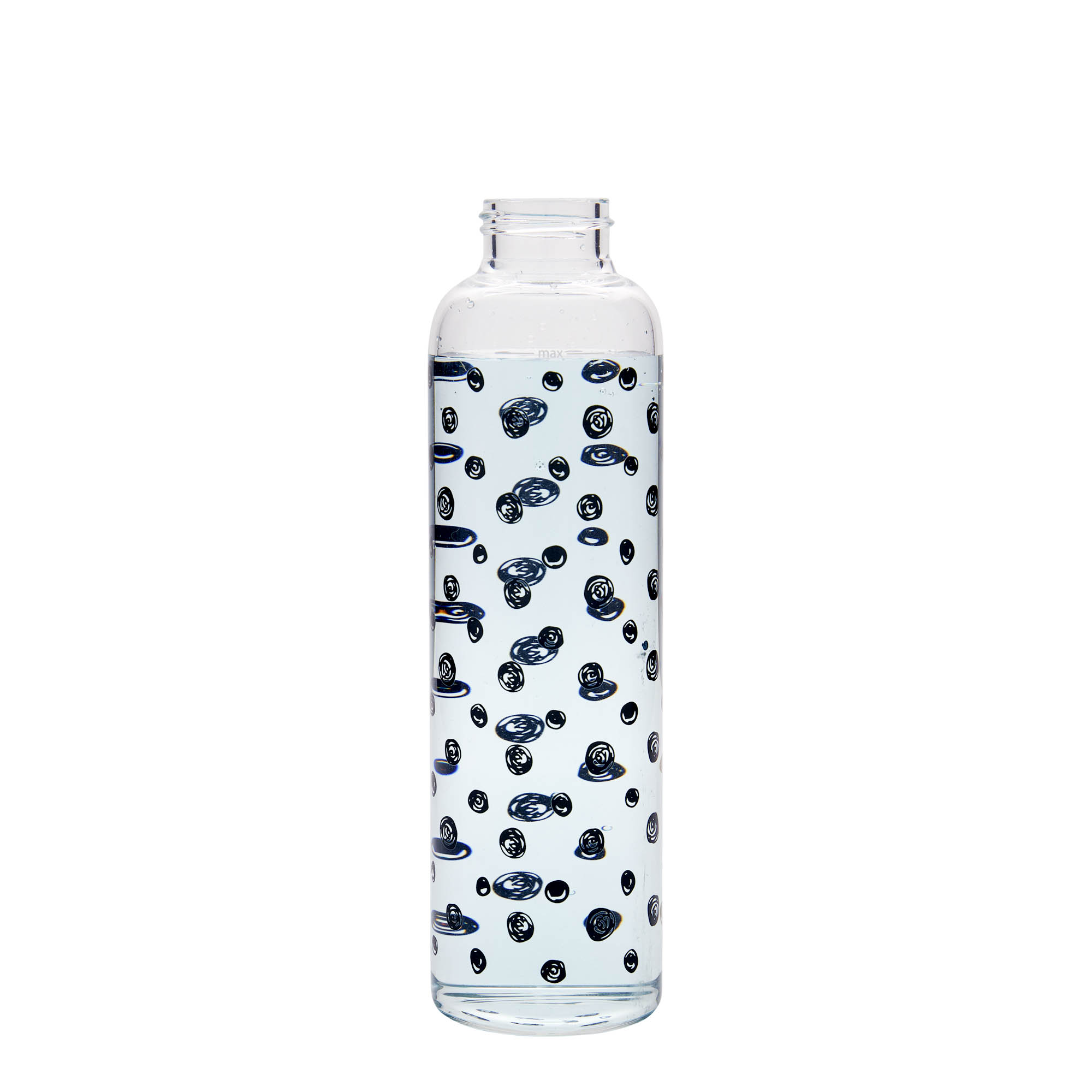 Sticlă de băut 500 ml „Perseus - Puncte negre”, deschidere: capac cu filet Sticlă de băut 500 ml „Perseus - Puncte negre”, deschidere: capac cu filet
