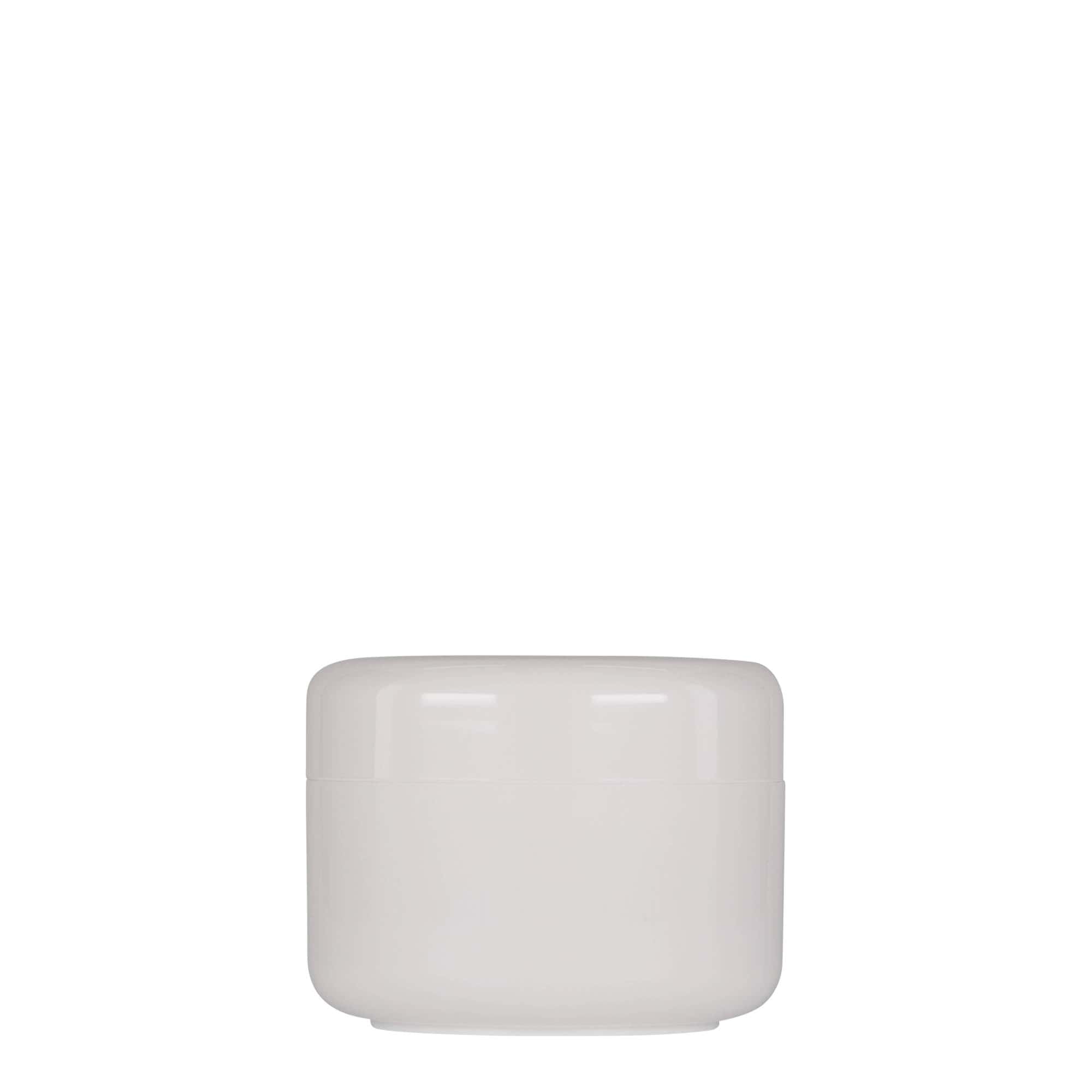 100 ml cutie din plastic „Bianca”, PP, alb, deschidere: capac cu filet