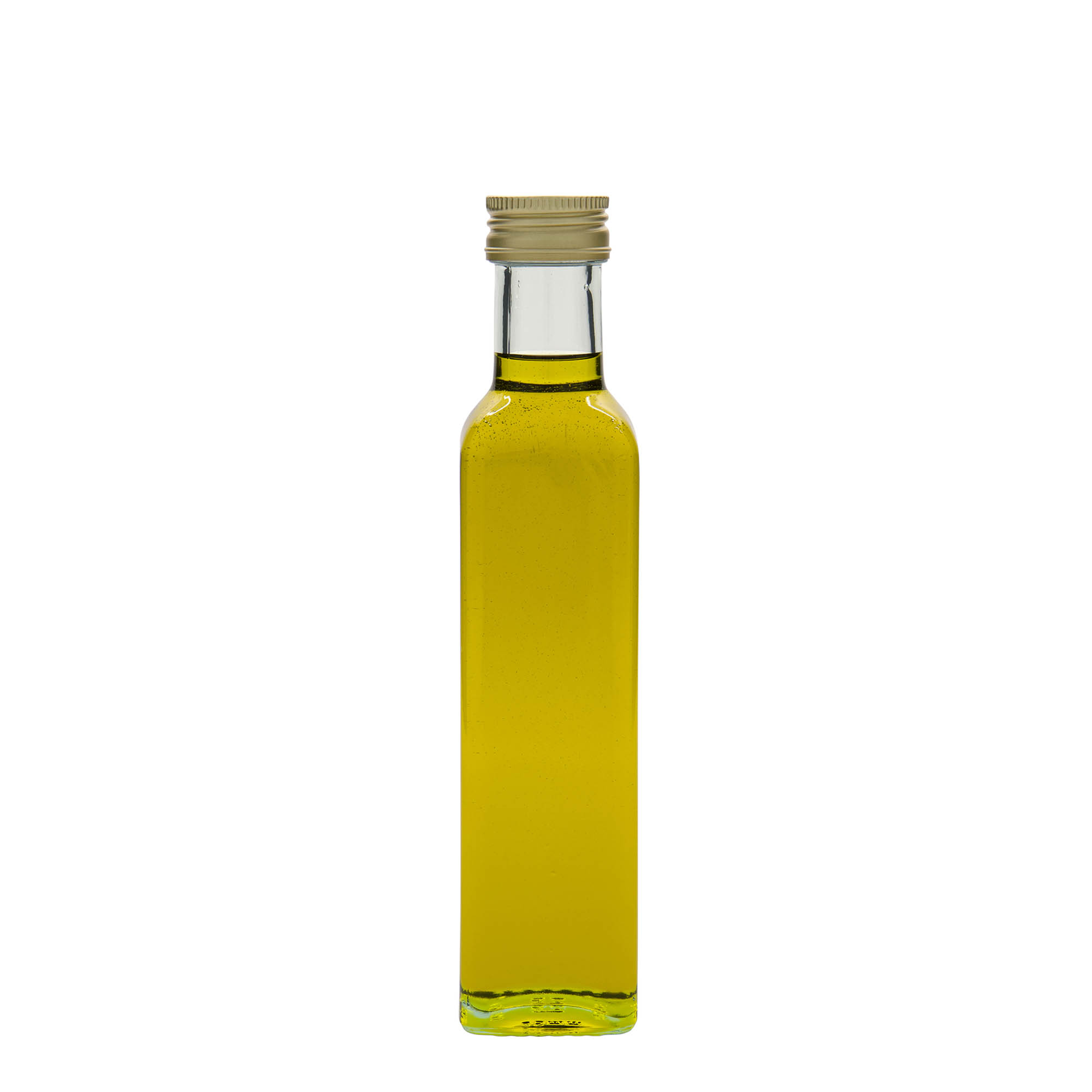 Sticlă de sticlă de 250 ml „Marasca”, pătrată, gât: PP 31,5 Sticlă de sticlă de 250 ml „Marasca”, pătrată, gât: PP 31,5