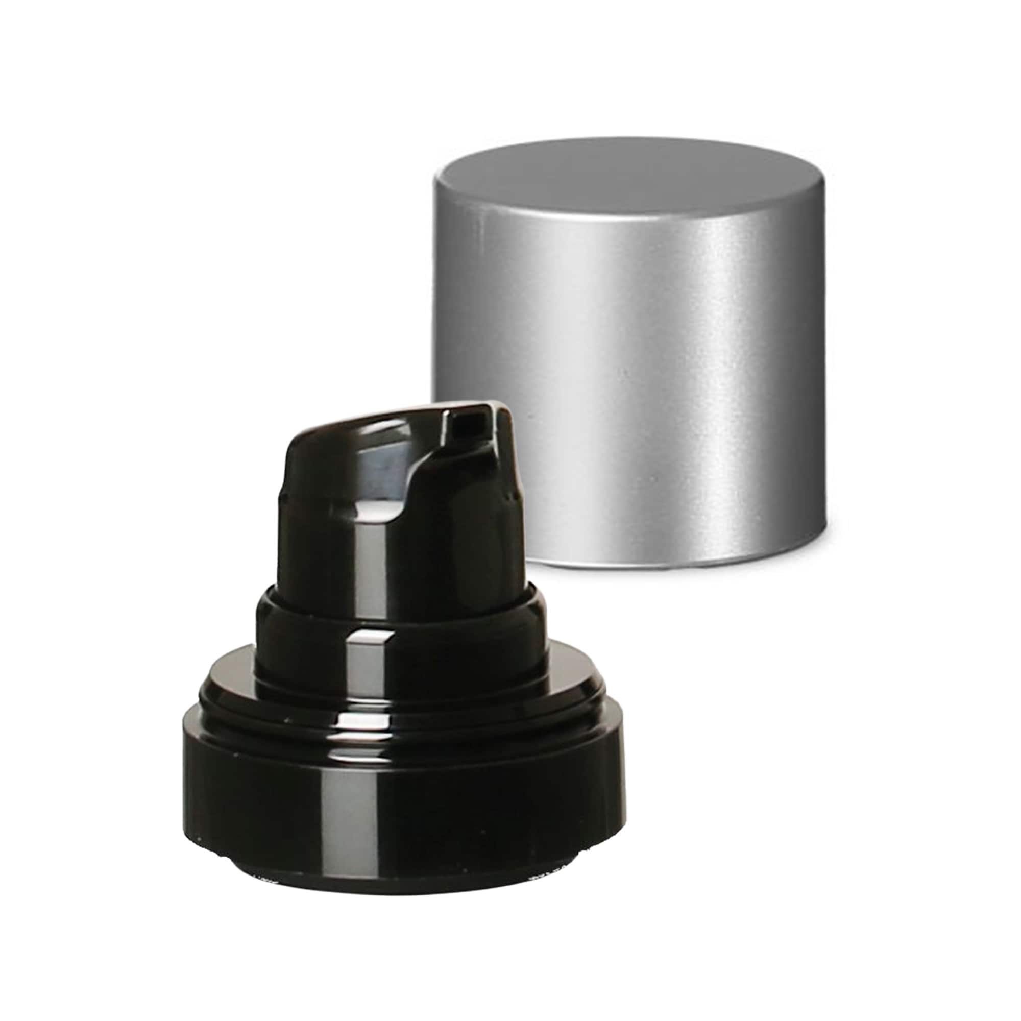 Cap de pompă dozator airless „Micro”, plastic PP, negru