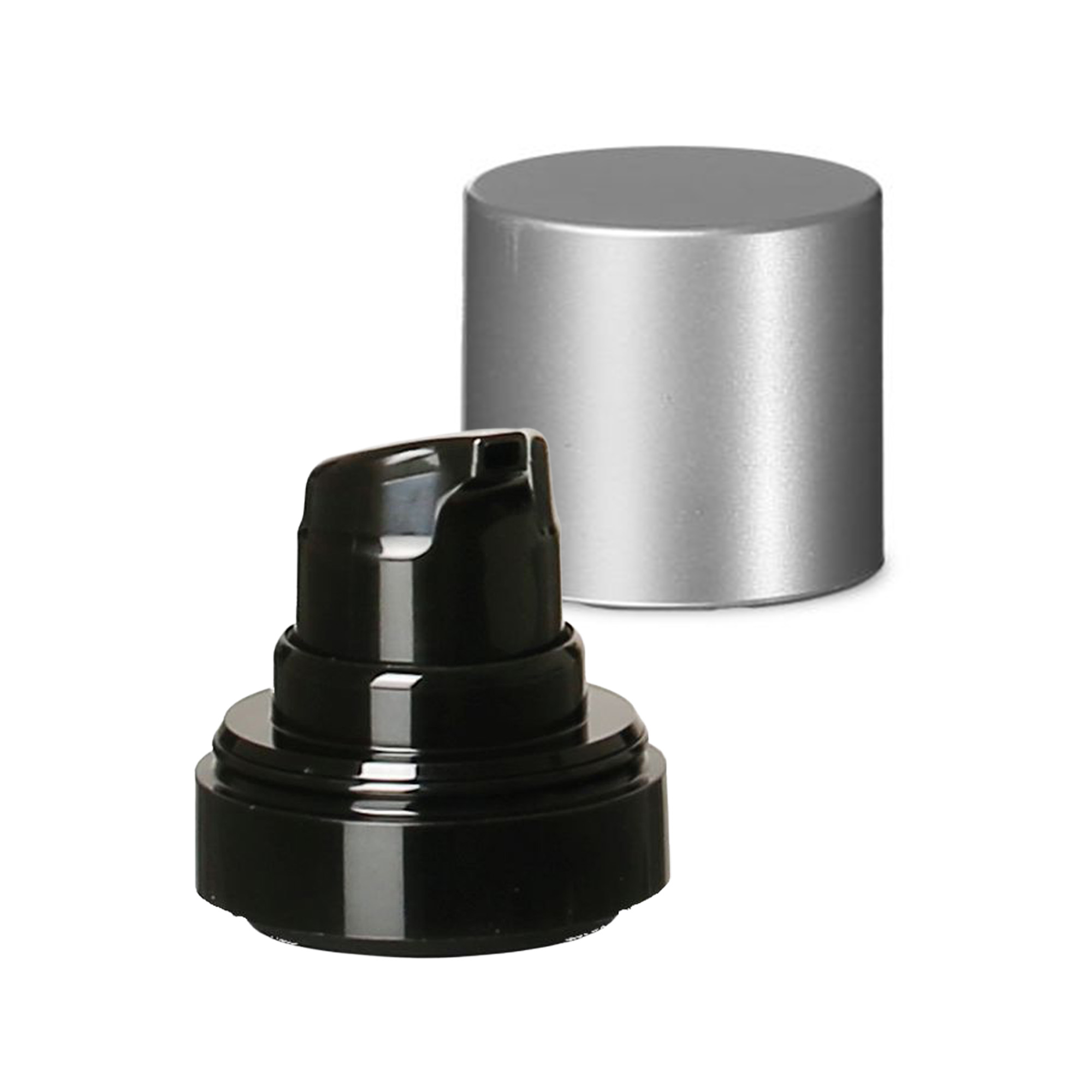 Cap de pompă dozator airless „Micro”, plastic PP, negru Cap de pompă dozator airless „Micro”, plastic PP, negru