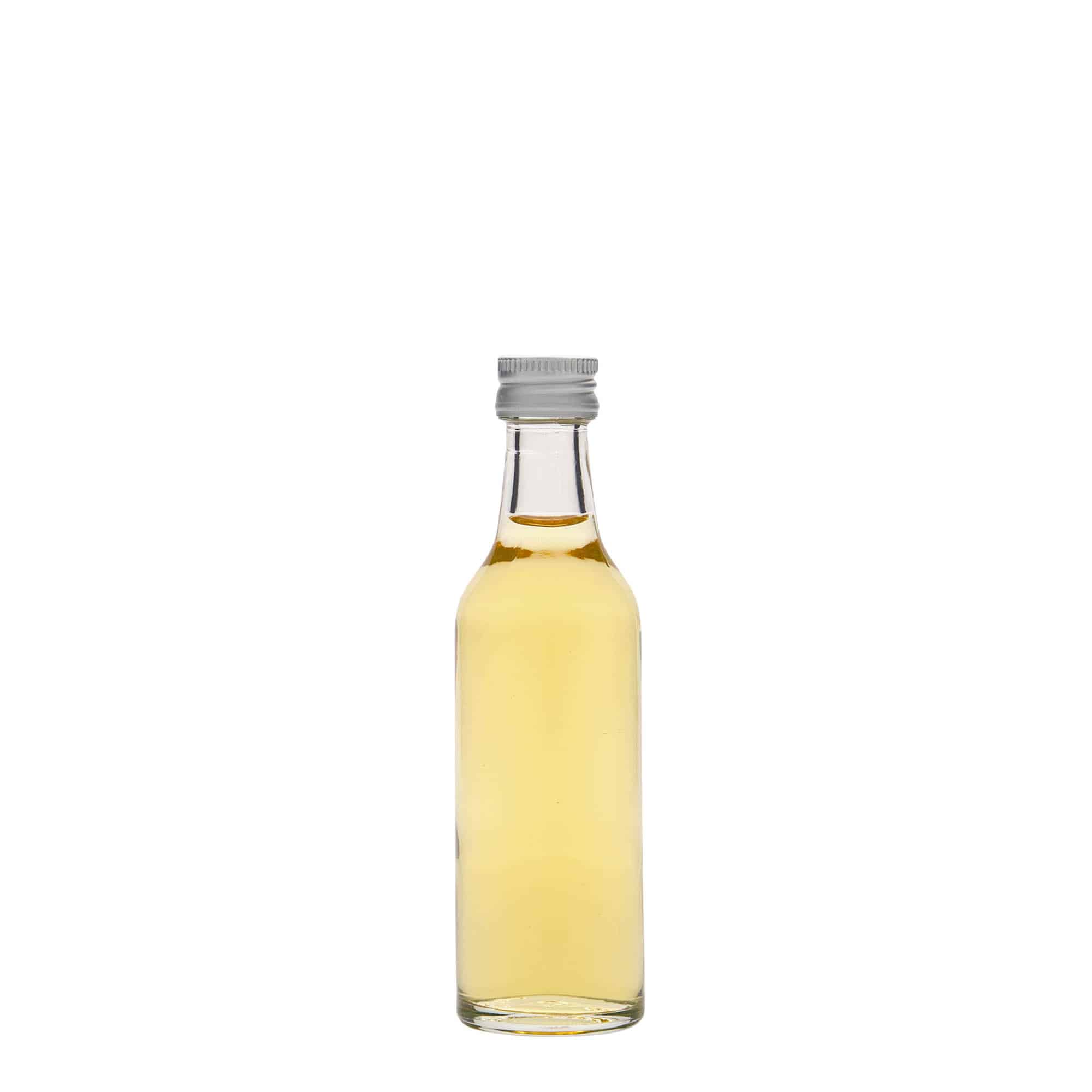 Sticlă de sticlă de 50 ml cu gât drept, deschidere: PP 18