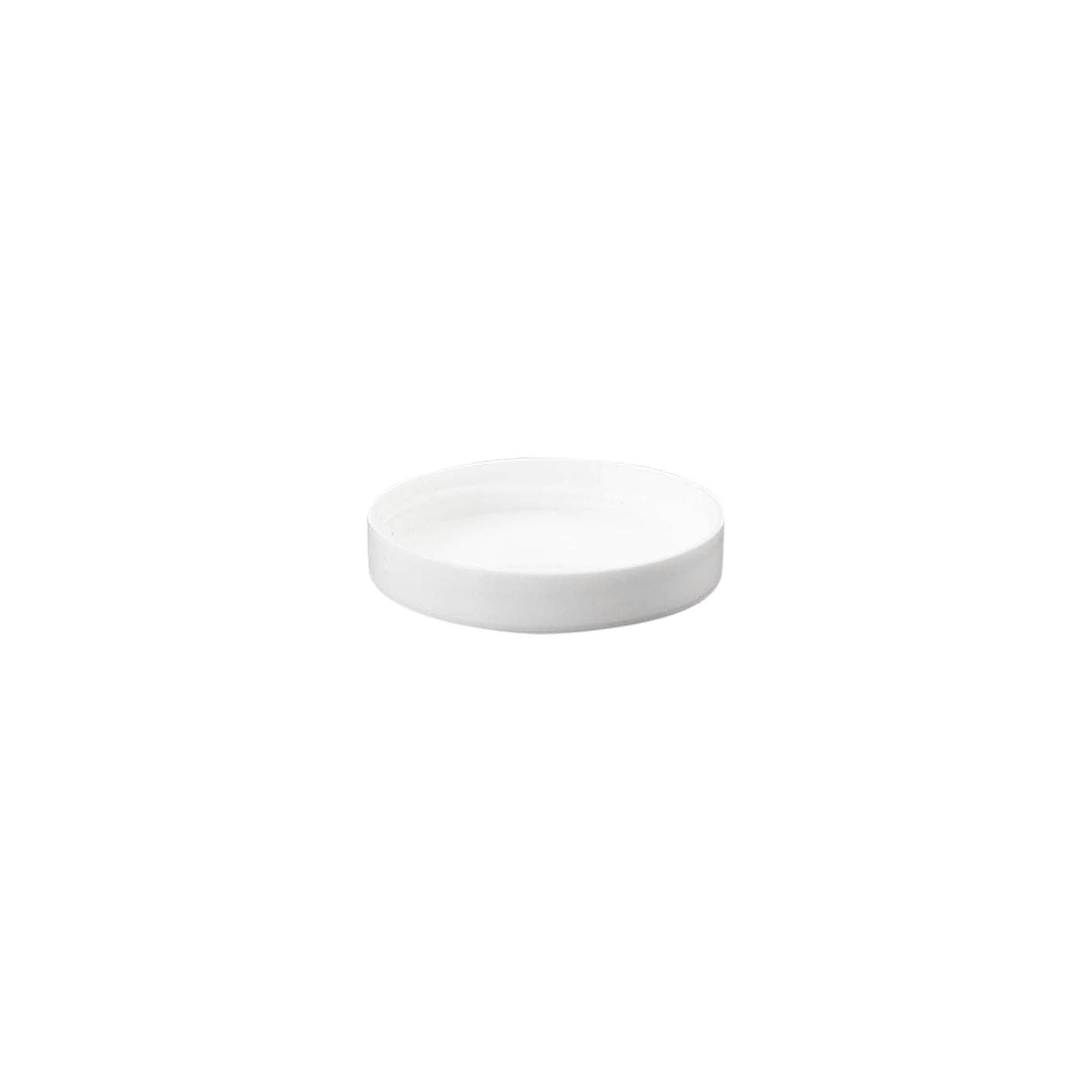 Capac cu filet „White Line” 6ml, plastic PP, alb