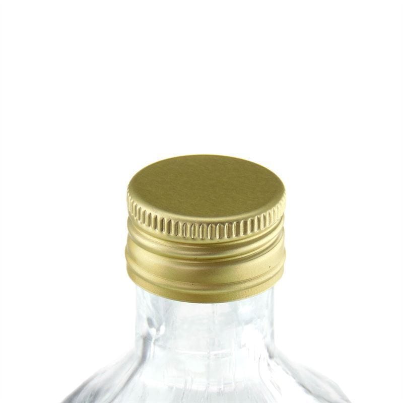 Capac cu filet, metalic, auriu, pentru gura: PP 24