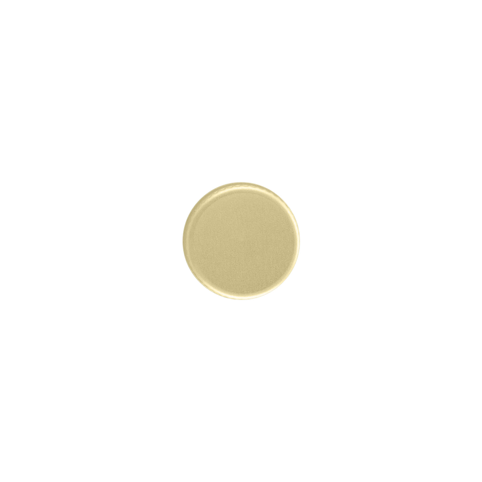 Capac cu filet, metal, auriu, pentru deschidere: PP 18