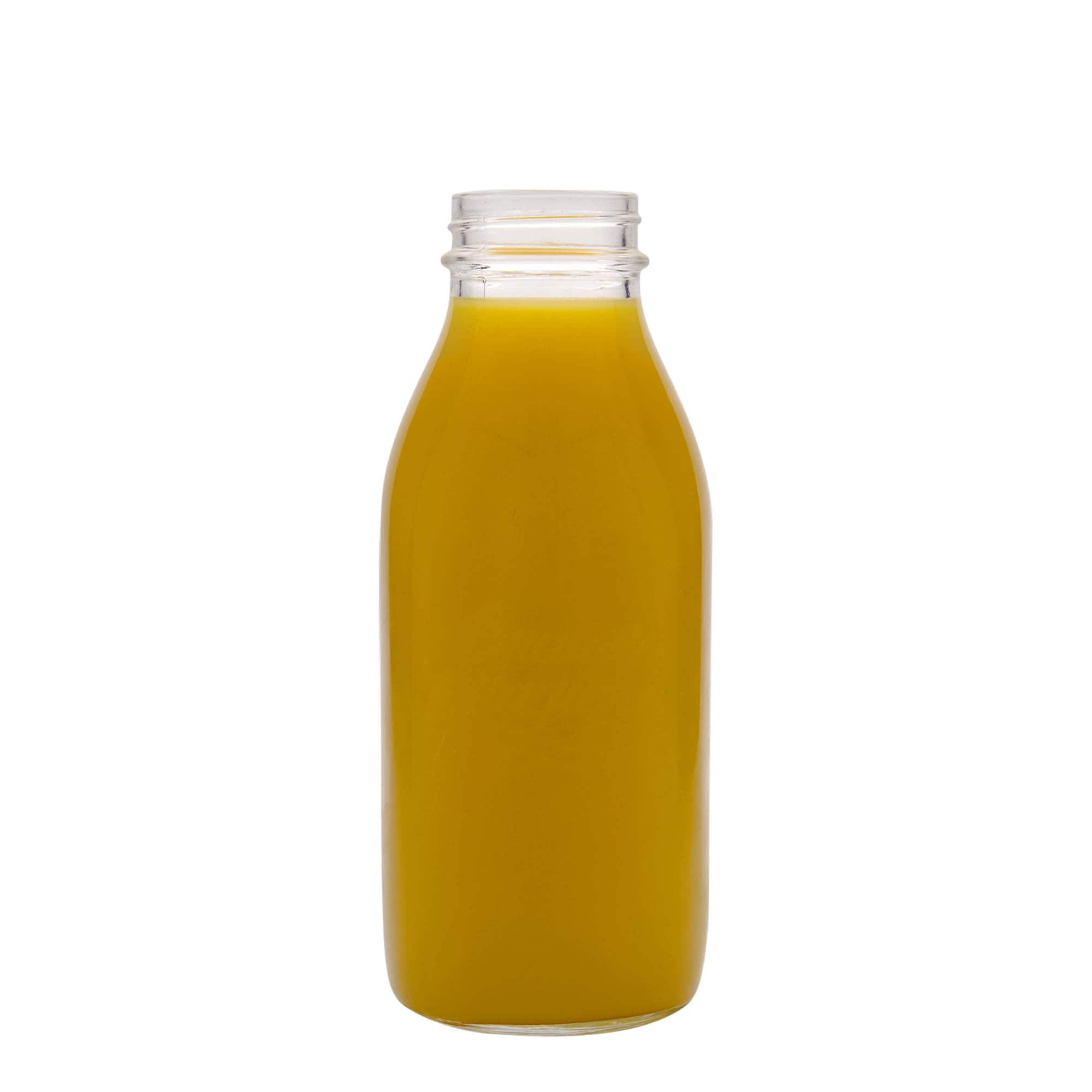 Sticlă de sticlă de 1.000 ml „Quattro Stagioni”, gura: capac cu filet Sticlă de sticlă de 1.000 ml „Quattro Stagioni”, gura: capac cu filet