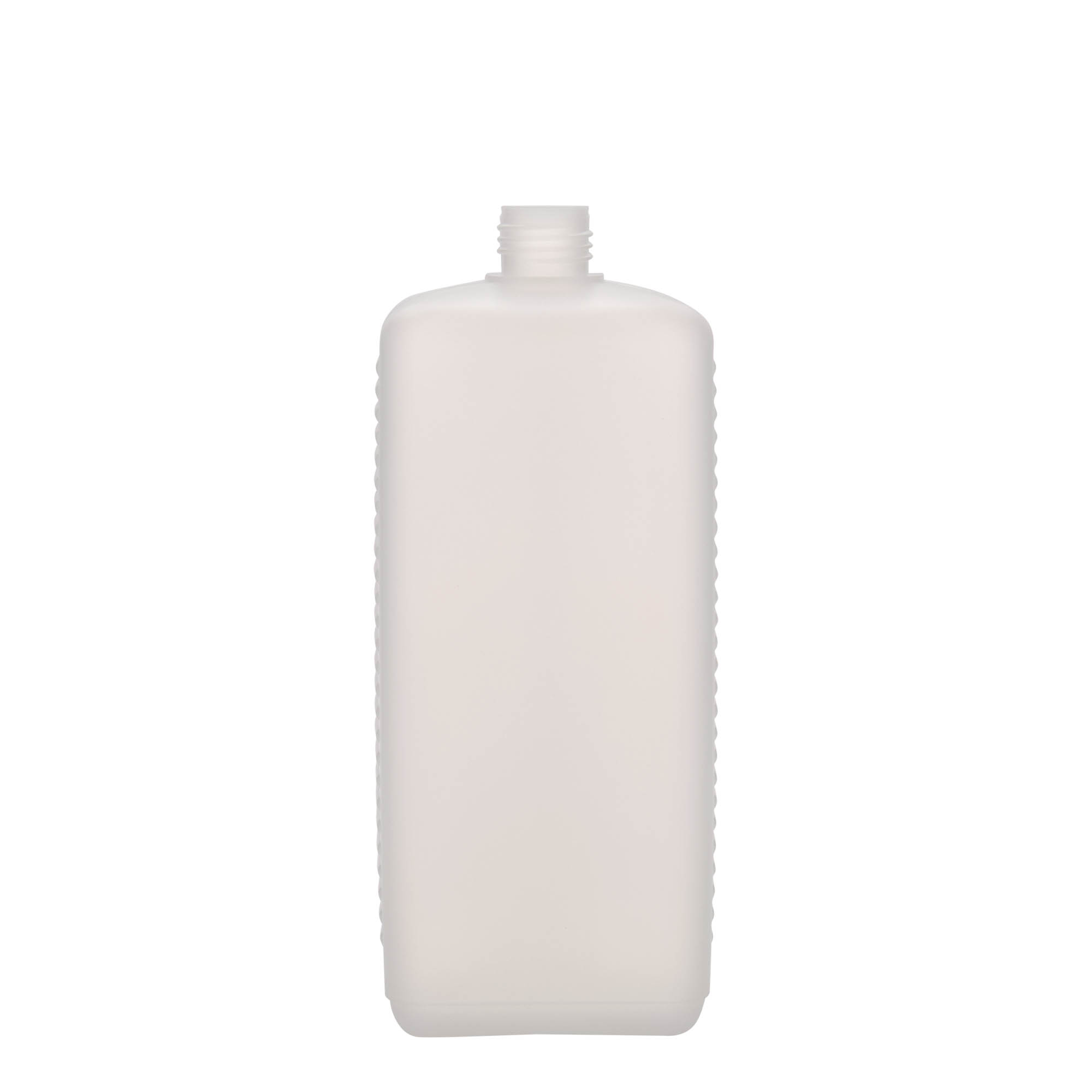 1.000 ml sticlă canistră, dreptunghiulară, plastic HDPE, natural, gura: DIN 25 EPE 1.000 ml sticlă canistră, dreptunghiulară, plastic HDPE, natural, gura: DIN 25 EPE