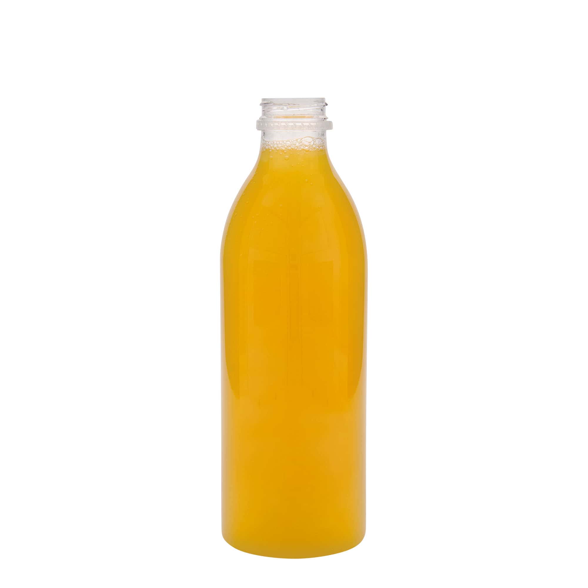 1.000 ml sticlă PET standard, plastic, gura: 38 mm