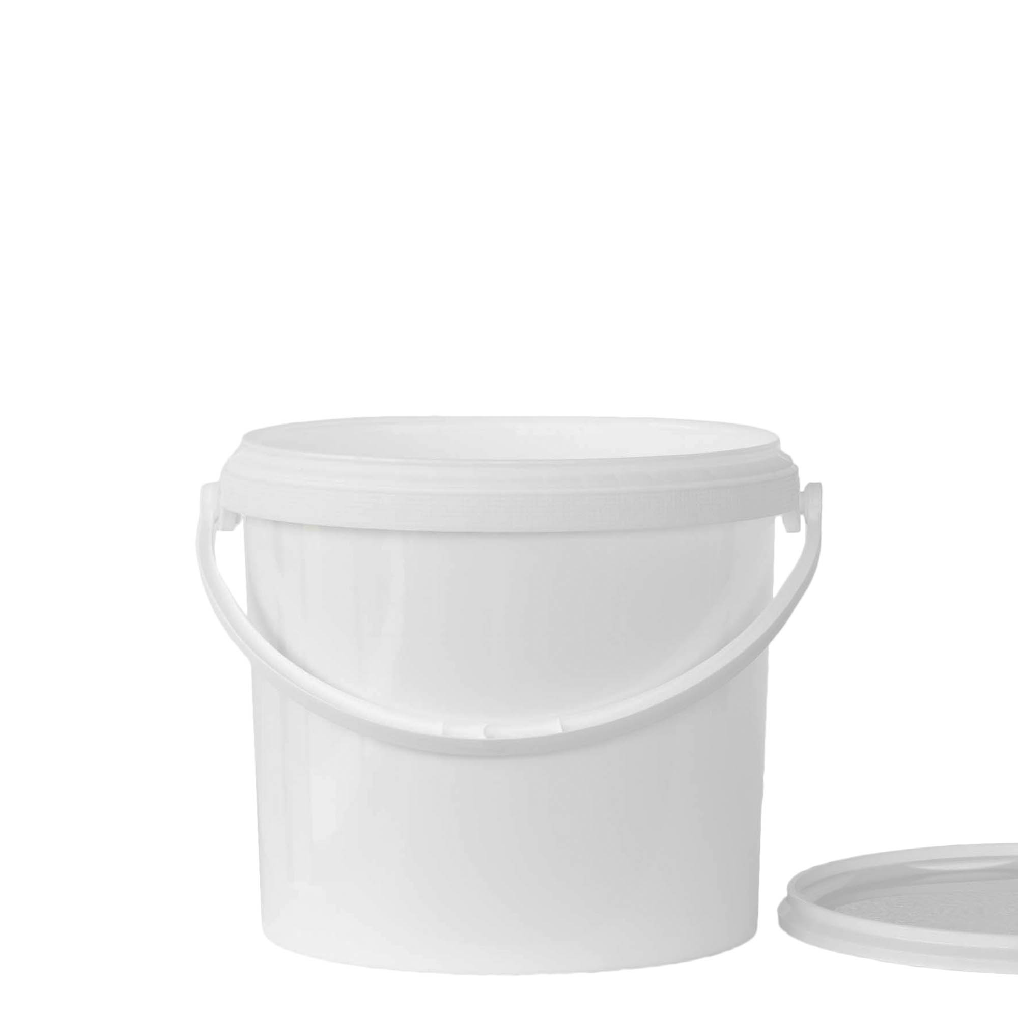 Galeată de 5 l, plastic PP, albă Galeată de 5 l, plastic PP, albă
