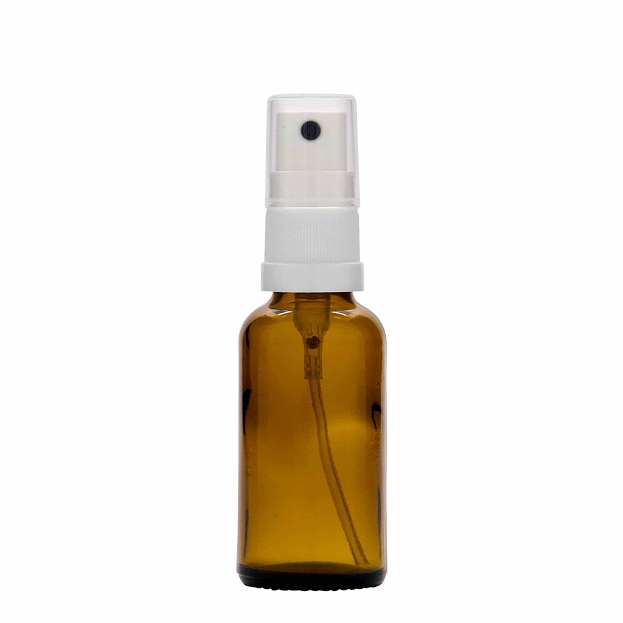 30 ml sticlă spray medicină, sticlă, maro, gura: DIN 18
