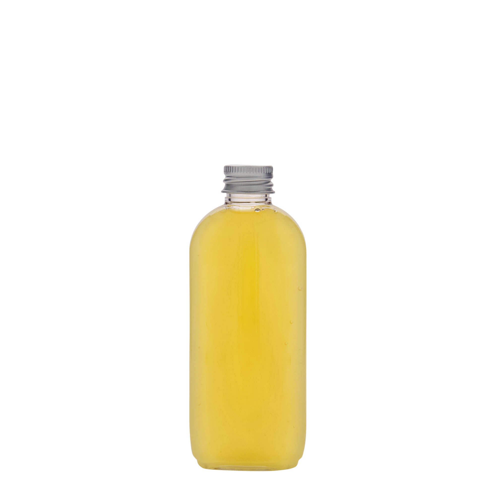 Sticlă PET de 100 ml „Iris”, ovală, din plastic, gât: 20/410 Sticlă PET de 100 ml „Iris”, ovală, din plastic, gât: 20/410