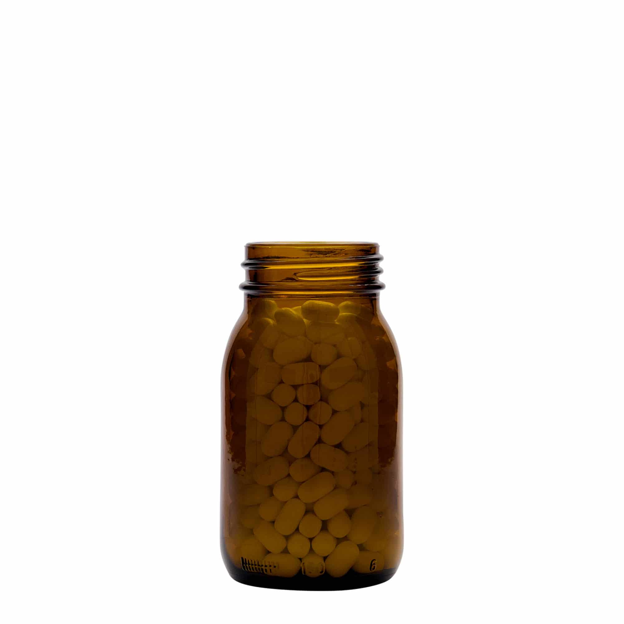 150 ml borcan cu gât larg, maro, gura: DIN 45 150 ml borcan cu gât larg, maro, gura: DIN 45