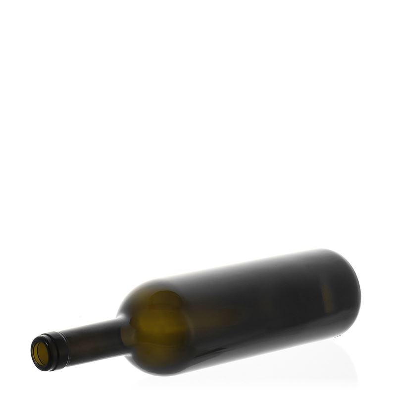 Sticlă de vin 750 ml „Golia”, verde antic, gât: dop