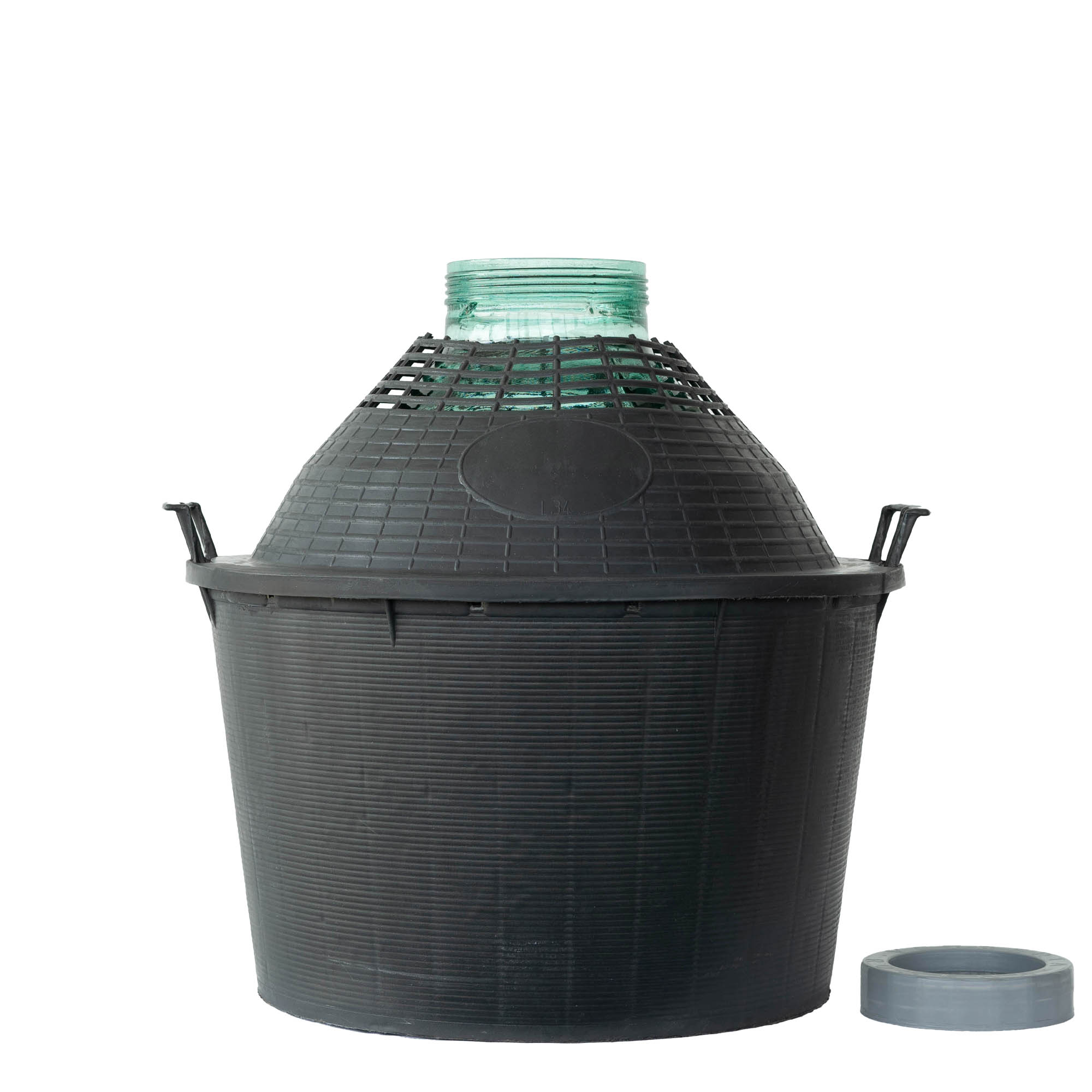 34 l balon cu gât larg, sticlă, deschidere: capac cu filet