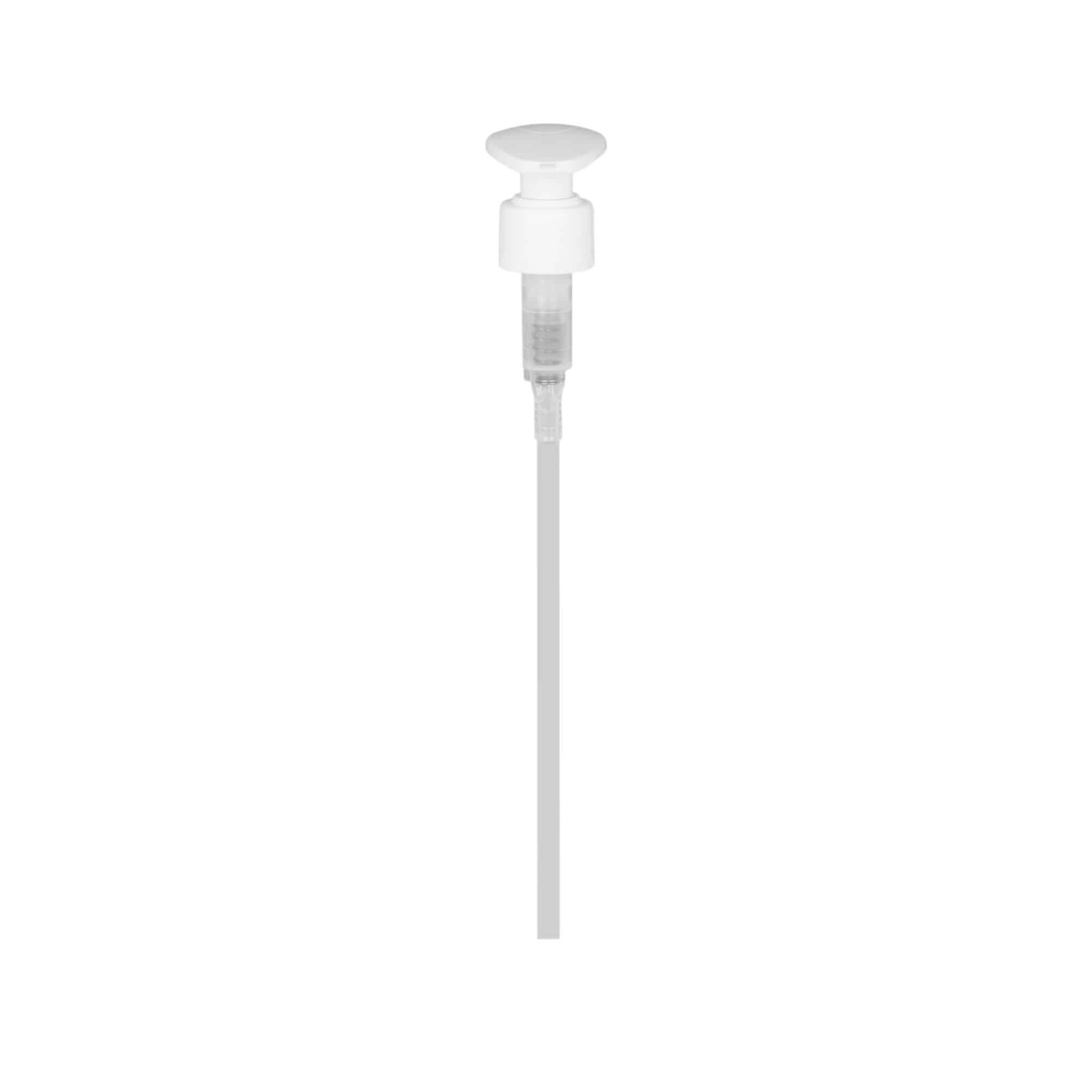 Capac cu filet pentru pompă dozatoare, plastic PP, alb, pentru deschidere: 24/410