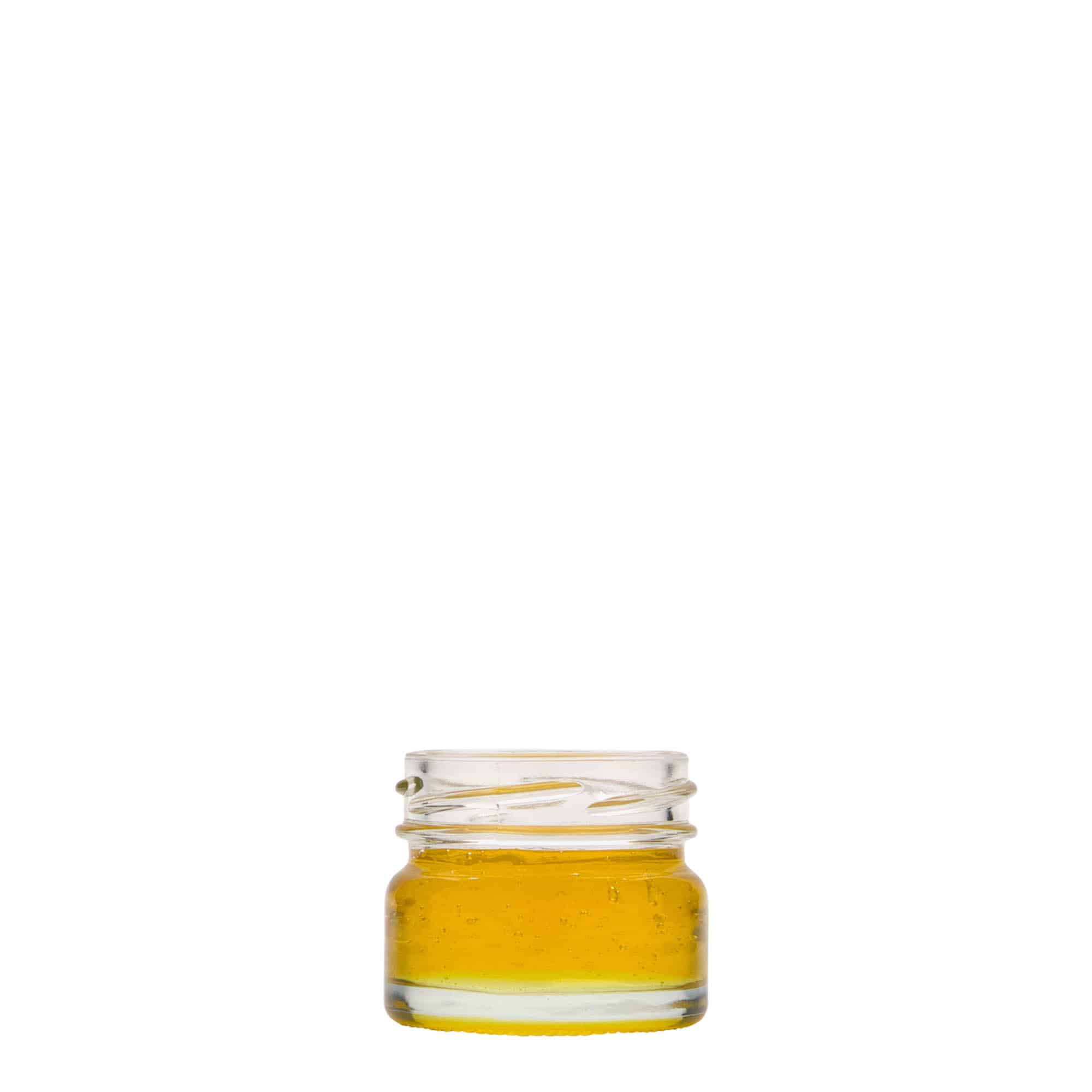 30 ml sticlă rotundă plată, gură: Twist-Off (TO 43)