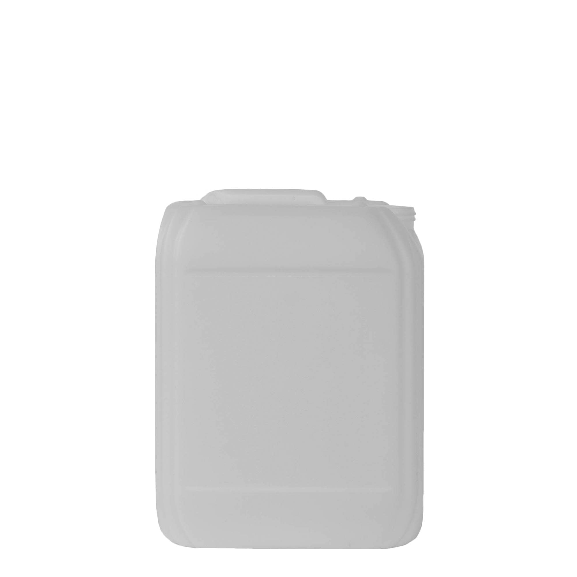 Canistră de 10 l, dreptunghiulară, din plastic HDPE, naturală, gura: ND 55 Canistră de 10 l, dreptunghiulară, din plastic HDPE, naturală, gura: ND 55
