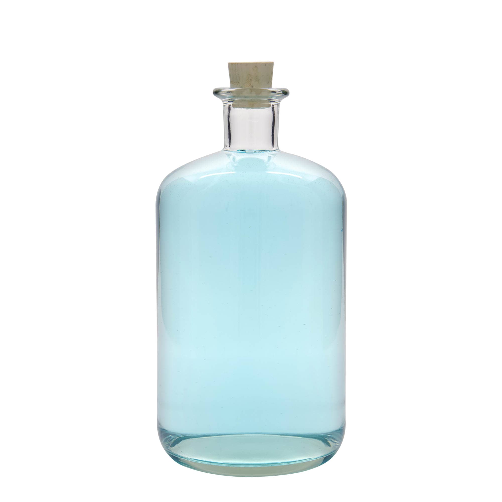 Sticlă de sticlă 1.500 ml farmacist, gura: dop de plută