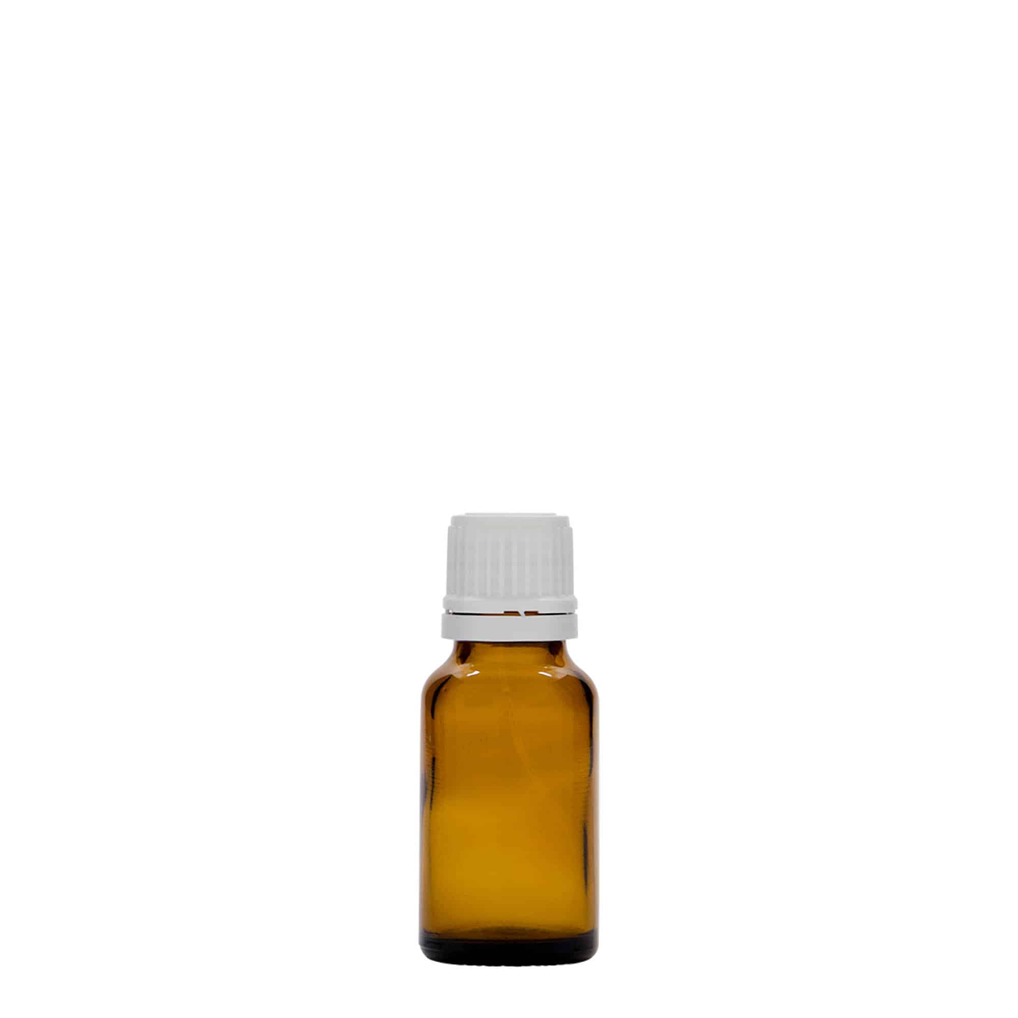 15 ml sticlă medicală, sticlă, maro, gura: DIN 18