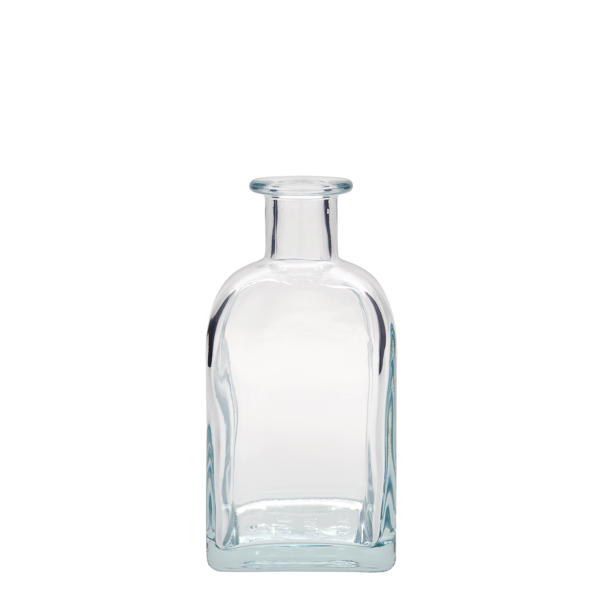 Sticlă de 350 ml, Apotecar Carré, pătrată, gură: dop de plută Sticlă de 350 ml, Apotecar Carré, pătrată, gură: dop de plută