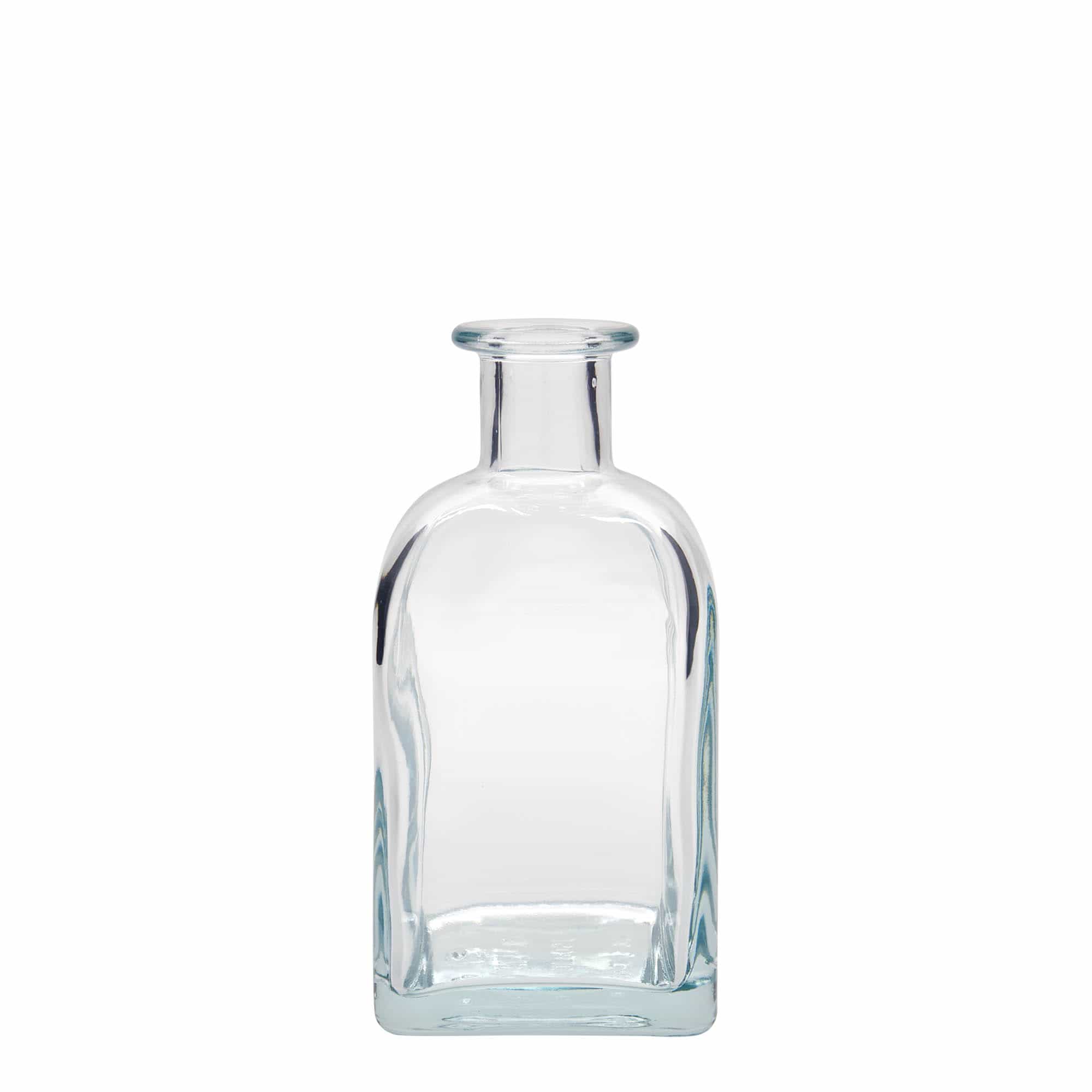 Sticlă de 350 ml, Apotecar Carré, pătrată, gură: dop de plută