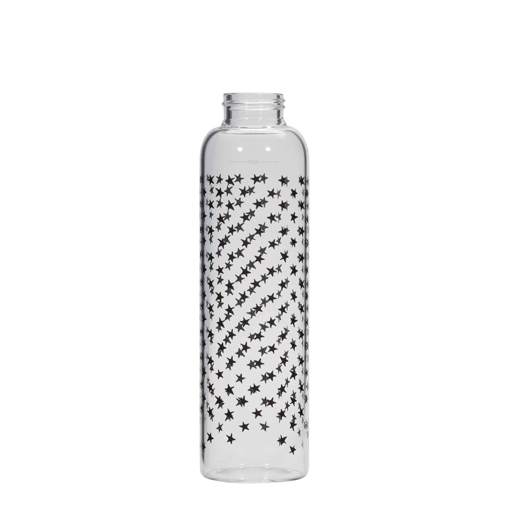 Sticlă de băut 500 ml „Perseus - Stele Negre”, gura: capac cu filet