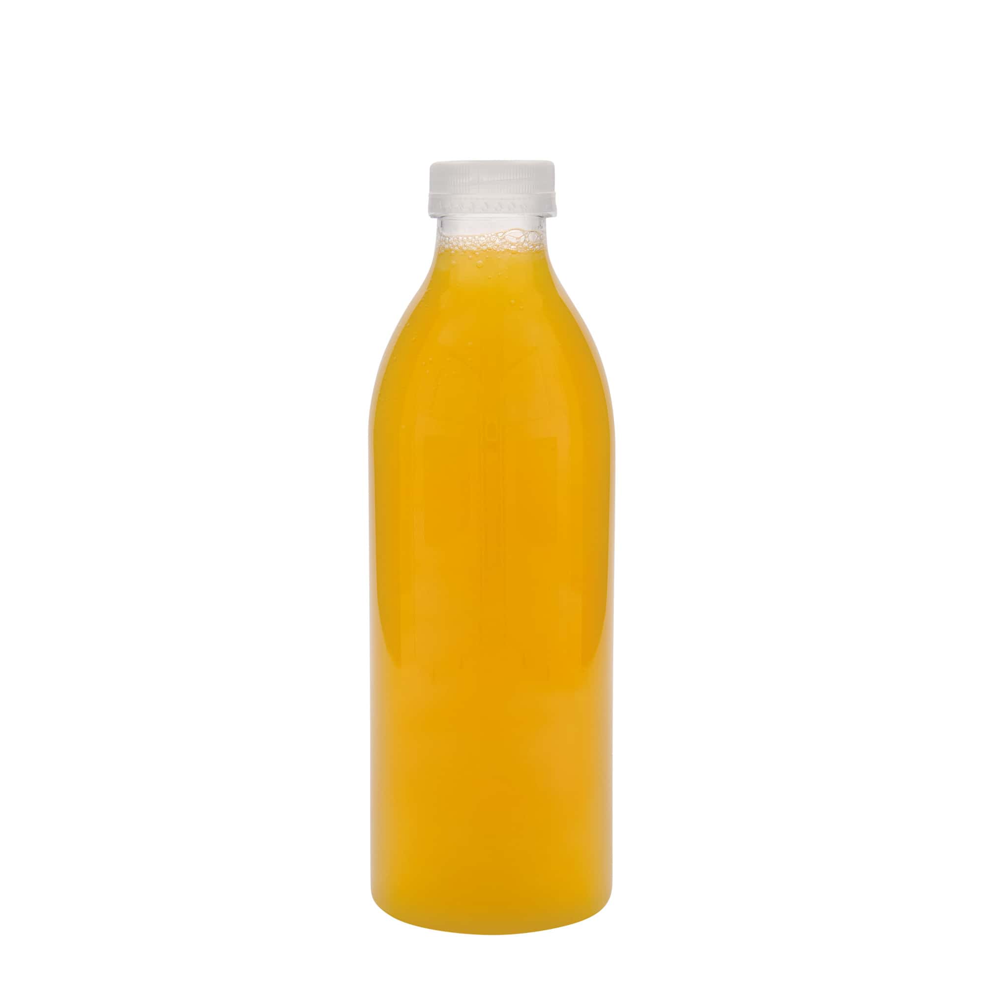 1.000 ml sticlă PET standard, plastic, gura: 38 mm